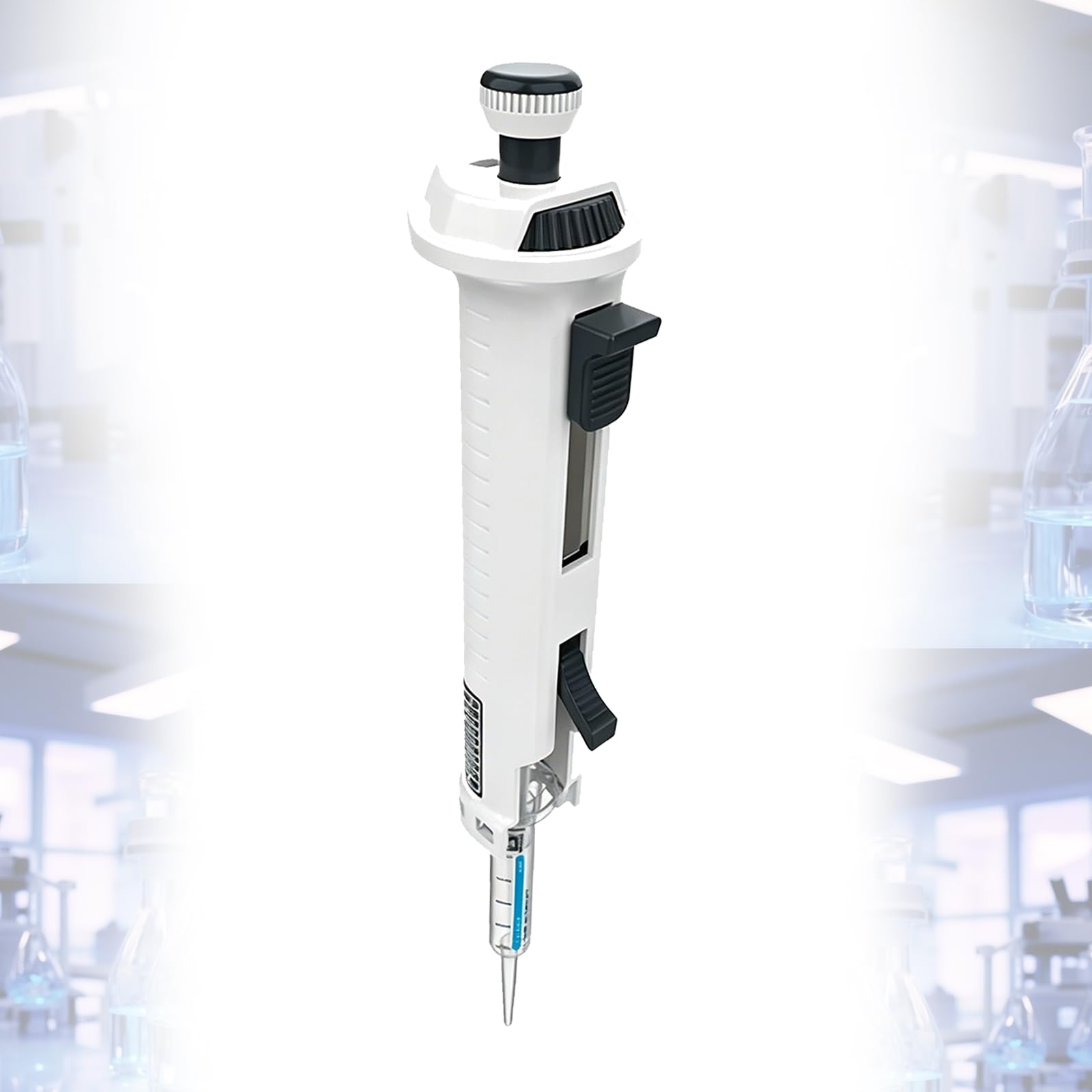 VILA SMO Single Channel Micropipette, 0.5ml-50ml Adjustable Continuous Pipettor With 5 Gears And 5ml Tips, For Chemical, Industry, Scientific Research