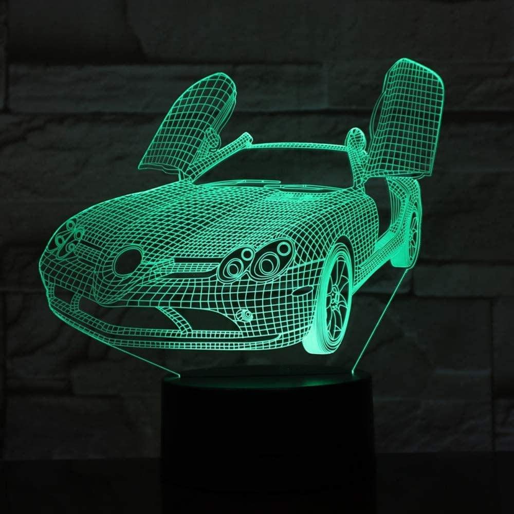 Super Car 3D Lamp 7 Colors 16 Colors LED Night Lamps For Children Touch LED USB Baby Sleep Night Light