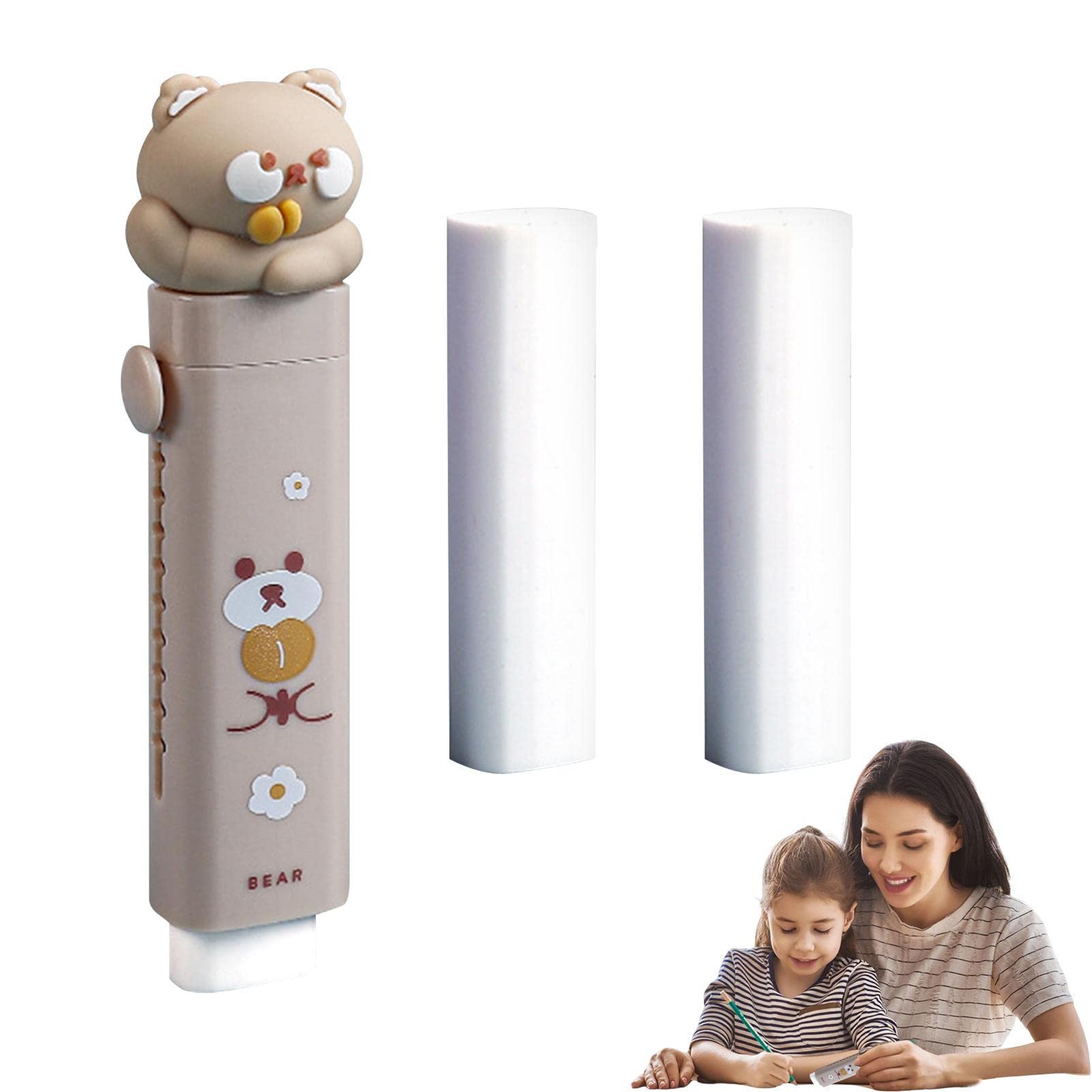 2 -Gommes En Forme De Stylo Pour étudiants, 1 Pièce, Papeterie En Caoutchouc, Jouet Fournitures