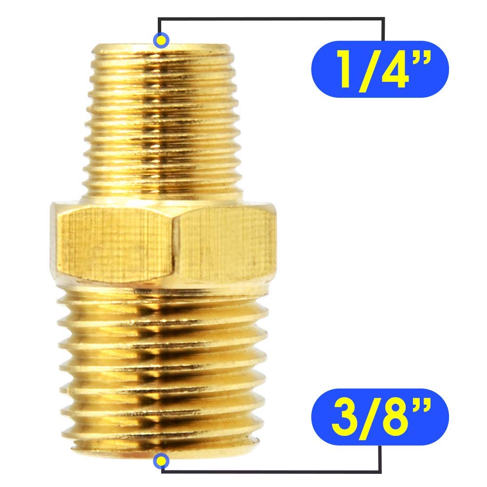 Raccordo In Ottone Nipplo Esagonale 1/4" X 1/4" G Filettatura - Foto 7