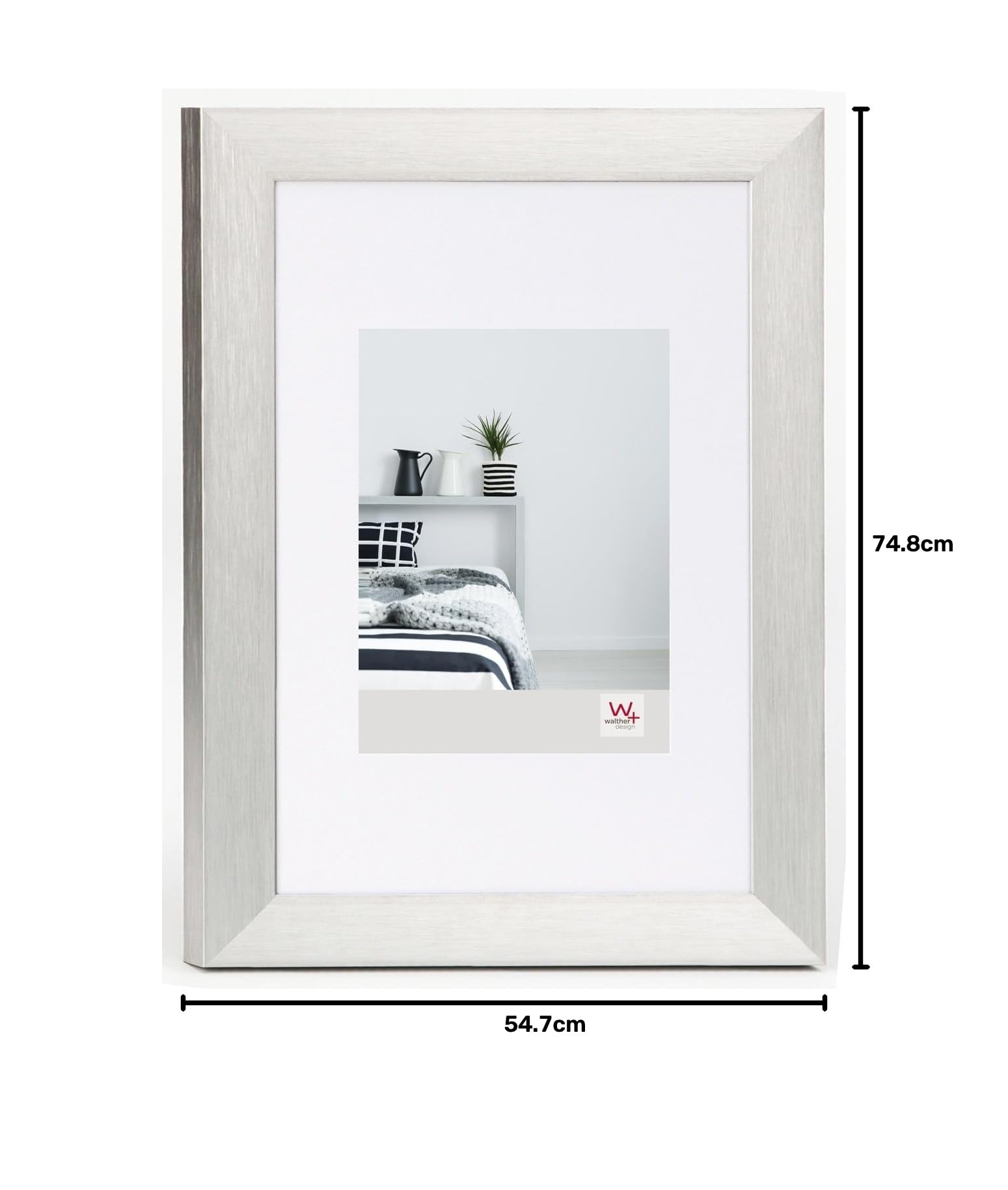 walther design Bilderrahmen silber 50 x 70 cm Aluminium Aluline AL070S