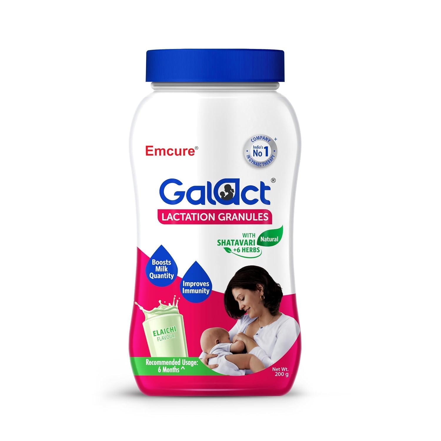 Galact Will and Weaves Pack of 2 Granules Elaichi 200 gm purest of Natural Ingredients for lactonic 100% ayurvedic