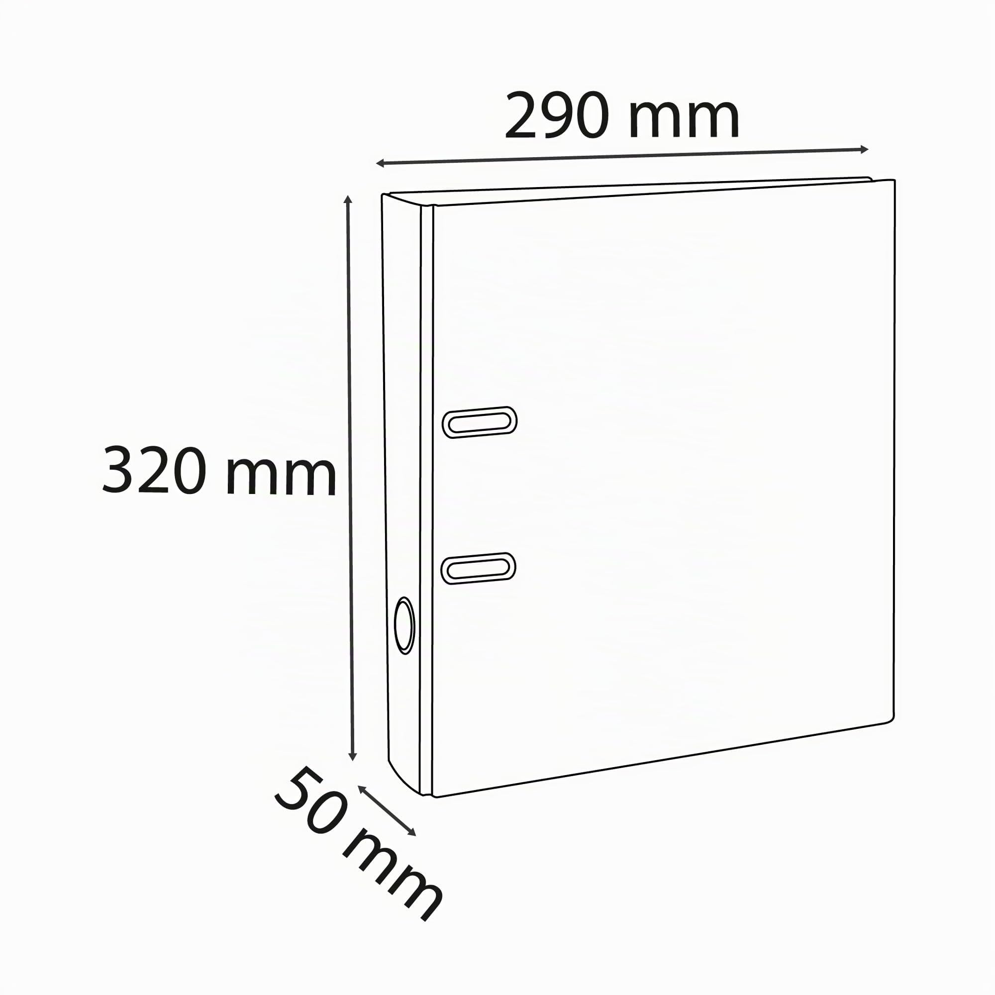 Classeur a levier pvc a4 dos de 50 mm, paquete con 10 unidades, colores surtidos