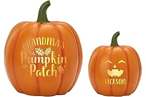 Let's Make Memories Personalized Light-Up Pumpkin Set