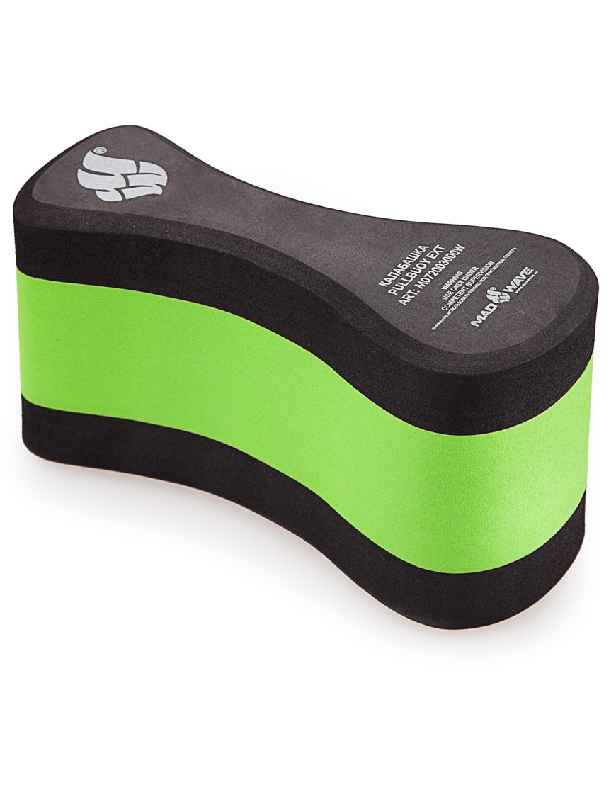 Mad Wave M0720 03 0 00W Pullbuoy, colore: nero/verde, misura unica