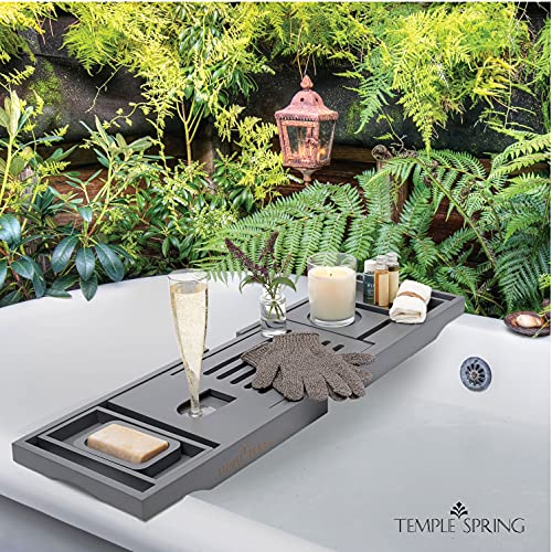 Temple Spring PF-01 - PF-01 Bathtub Caddy Tray - Extendable Bath Tray thumb #5