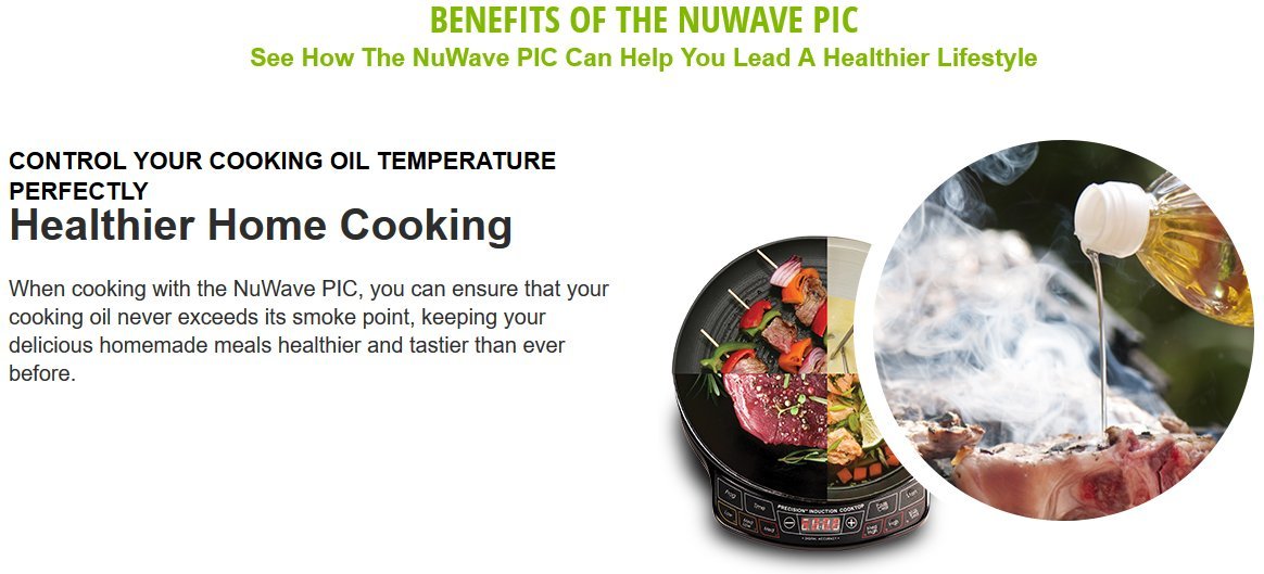 NuWave PIC Pro Highest Powered Induction Cooktop 1800W Buy Online in