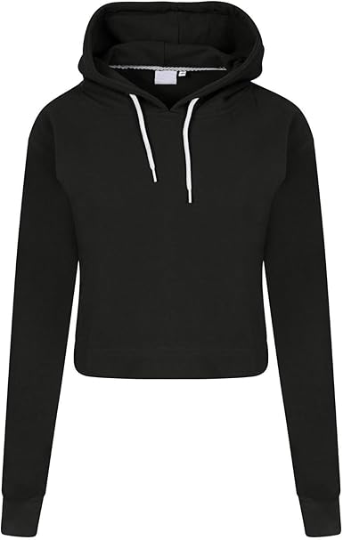 ladies plain black sweatshirt