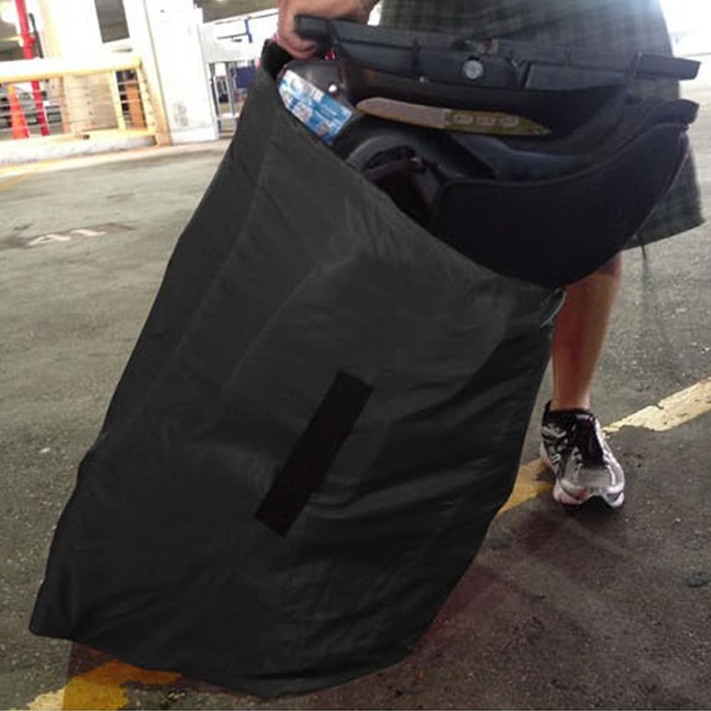 Sarini Borsa da Viaggio per Passeggino Borsa da Trasporto per Passeggino Impermeabile con Maniglia Adatta per Viaggi in Aereo e in Treno Organizer per Passeggino Compatto 117x53x33 cm Nero