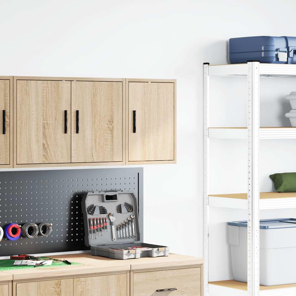Armadio da parete per garage, rovere Sonoma, 30 x 30 x 41 cm, con anta, spazio per attrezzi e accessori, portata fino a 60 kg, ideale per officina, garage, magazzino e commercio