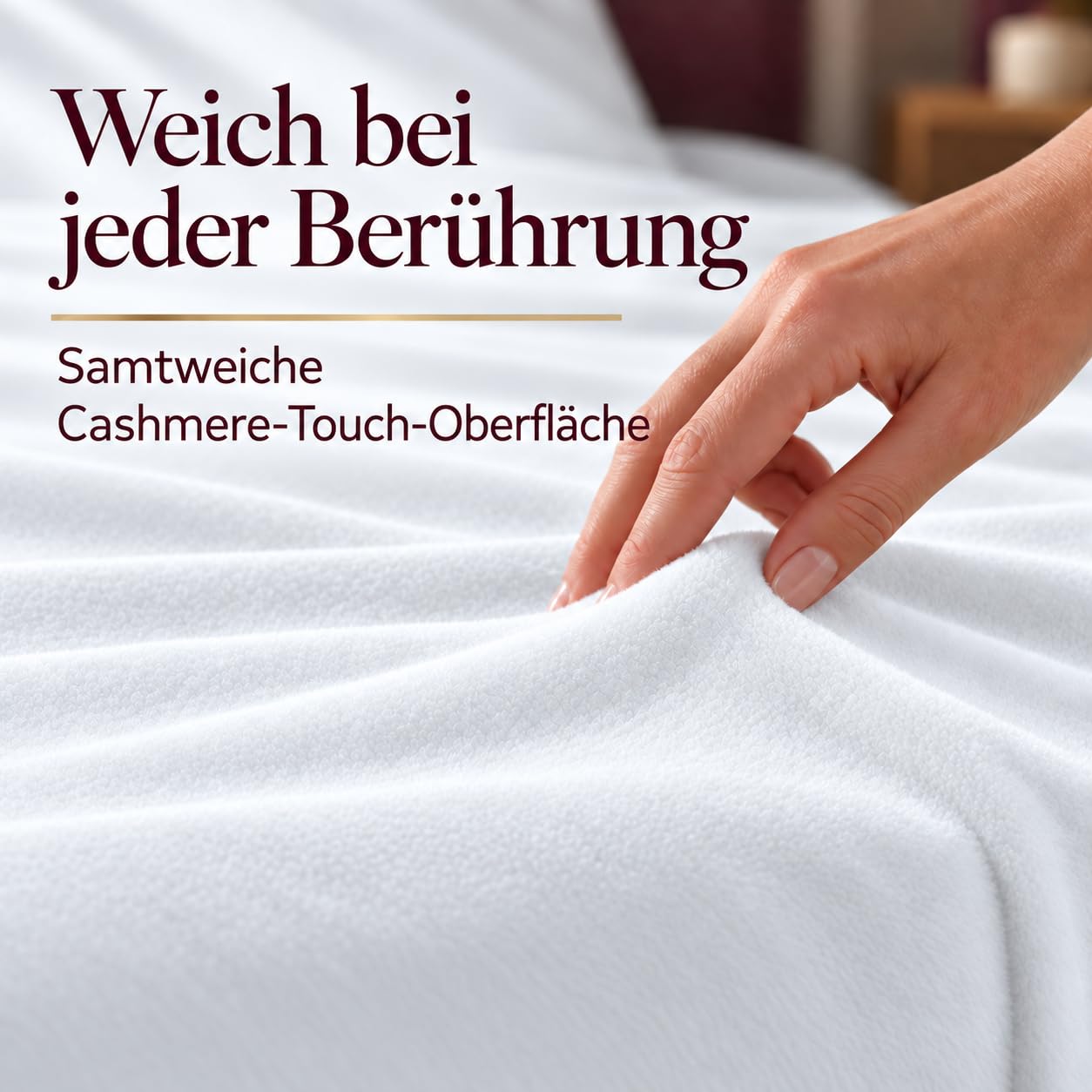 Kuscheli® - warme Spannbettlaken aus Cashmere-Touch Stoff - Verschiedene Größen und Farben - Bettlaken Jersey Fleece Biber Spannbetttuch… – Ansicht 3