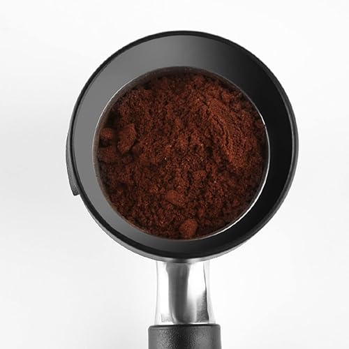 Miniatura 4 de Embudo de dosificación de espresso de 2.283 in, embudo de anillo de dosificación de polvo de café para evitar volar la estación de amortiguamiento
