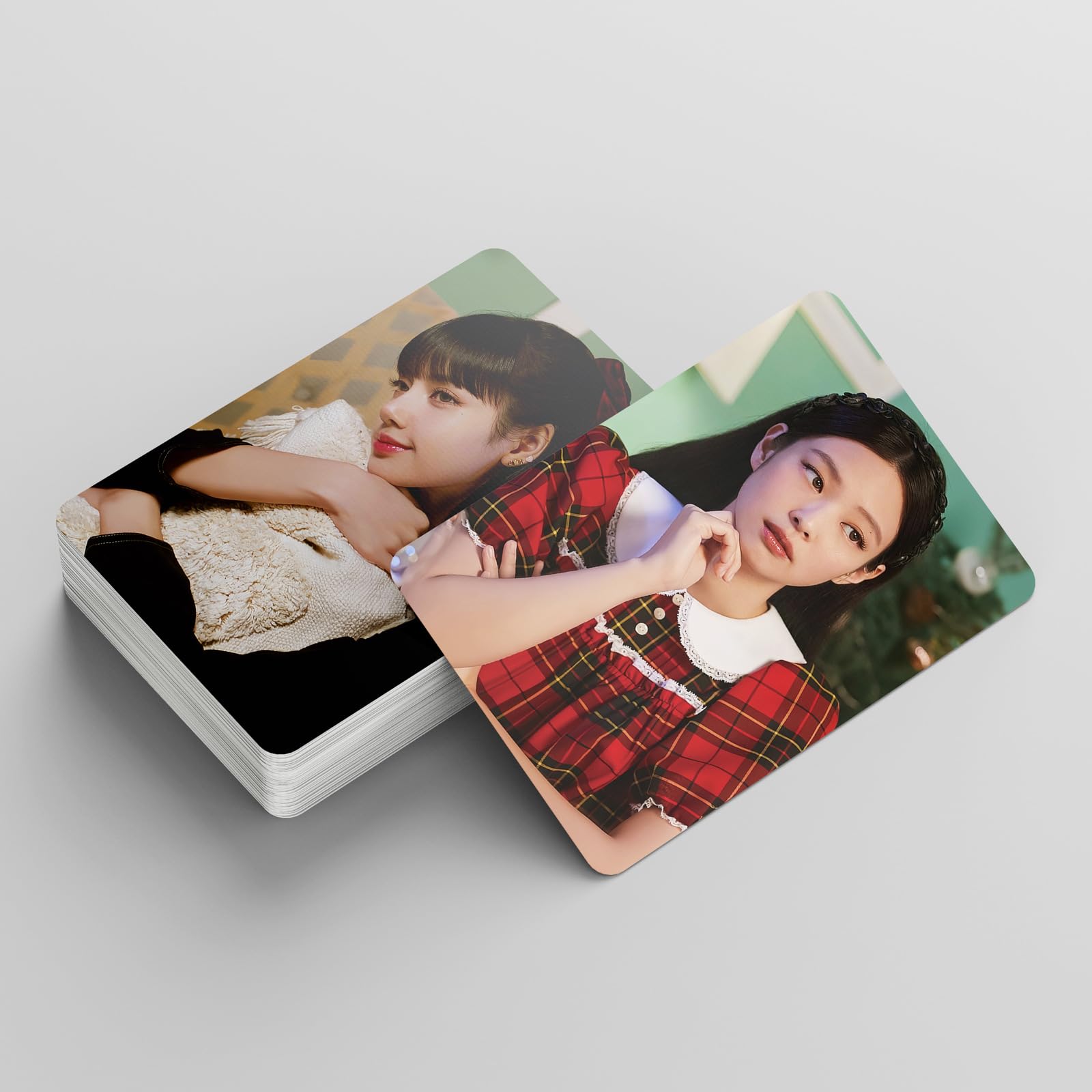 KPOP 55 Unids/Caja BLACKPINK Photocards LISA JENNIE JISOO ROSE LOMO Tarjeta Postal De Colección