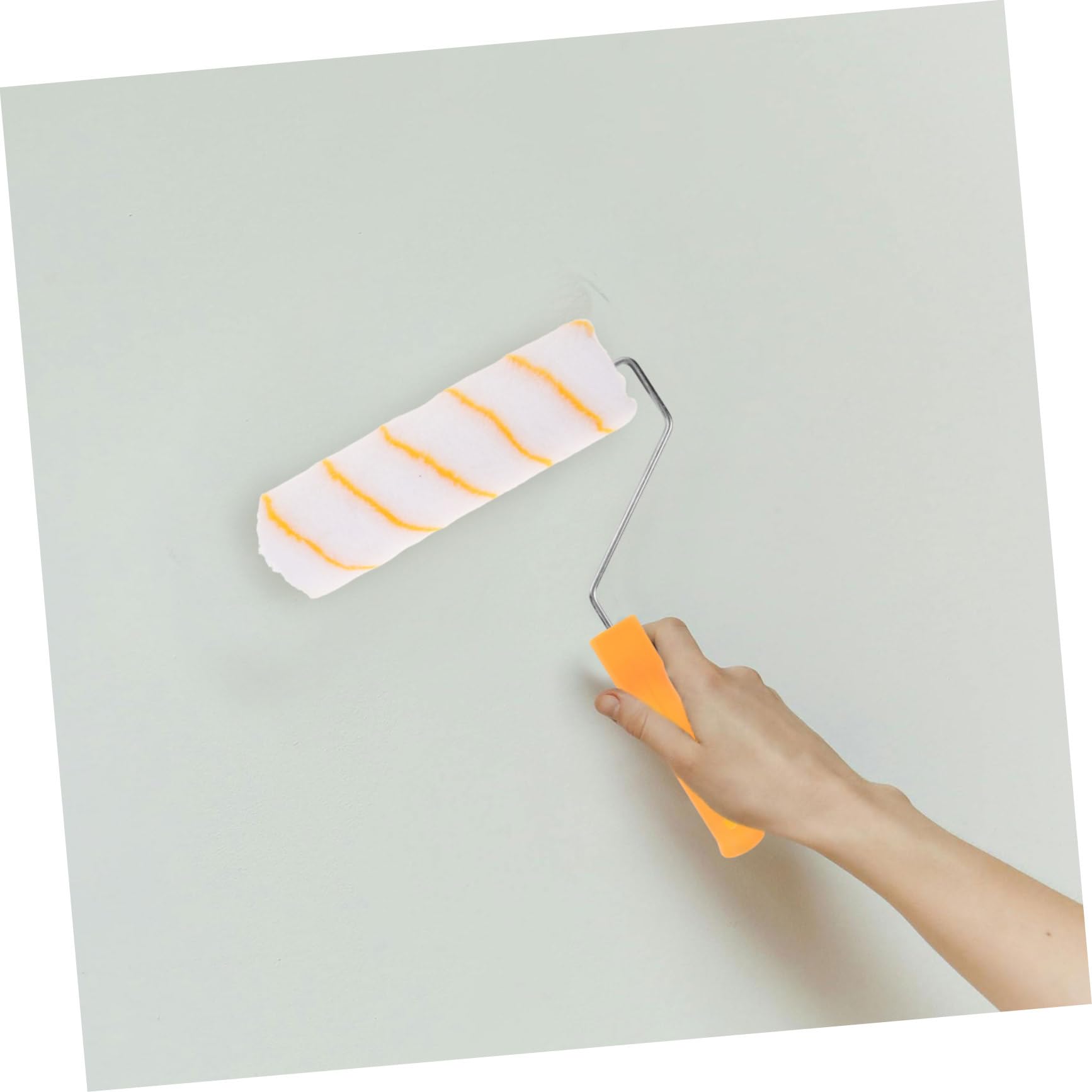 WOONEKY Rullo per Pittura con Asta Telescopica, Impugnatura Ergonomica, Plastica e Acciaio Inox, per Dipingere Pareti e Casa