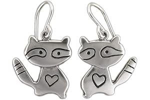Captivating Raccoon Earrings: Adorn Yourself with Woodland Charm