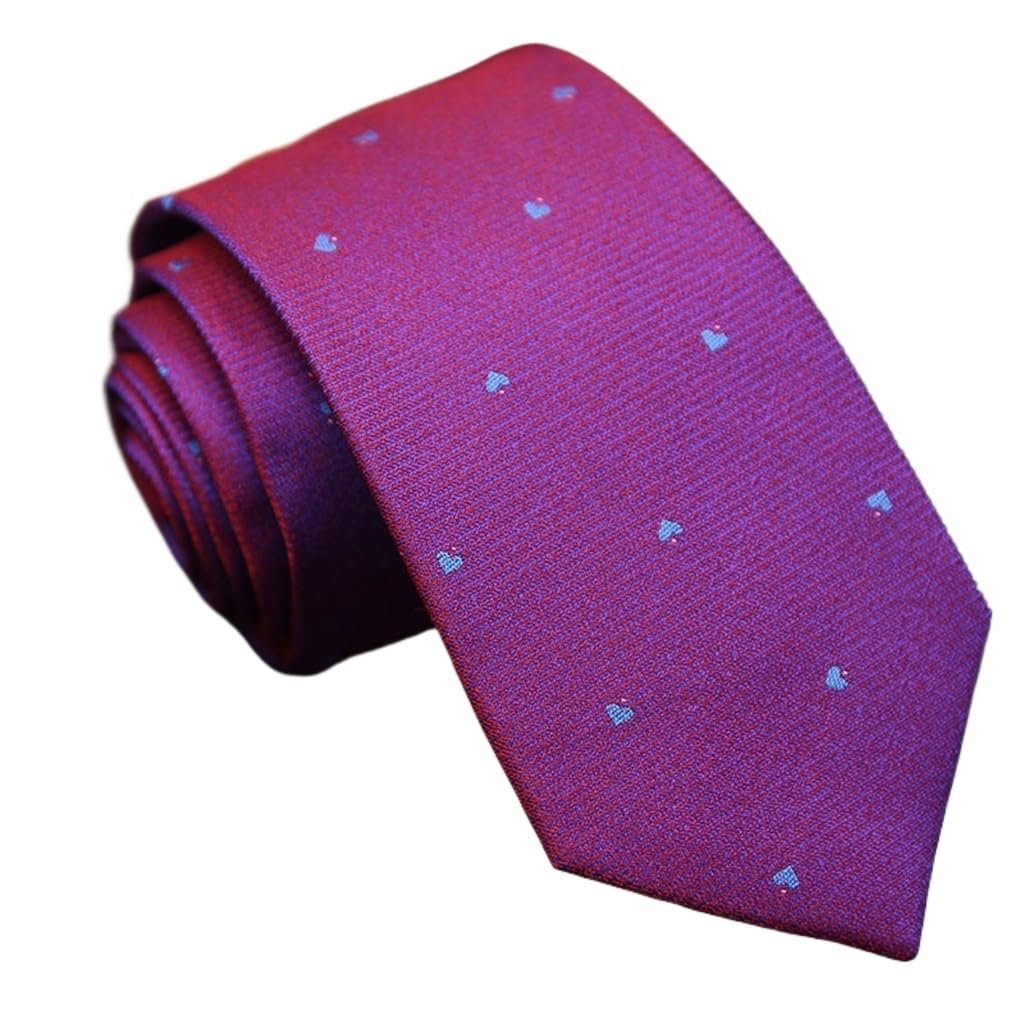 JFDBGU Formal Polyester Yarn-dyed Tie Wedding Ceremony Bridegroom Best Man Wedding Romantic Proposal Tie(C)