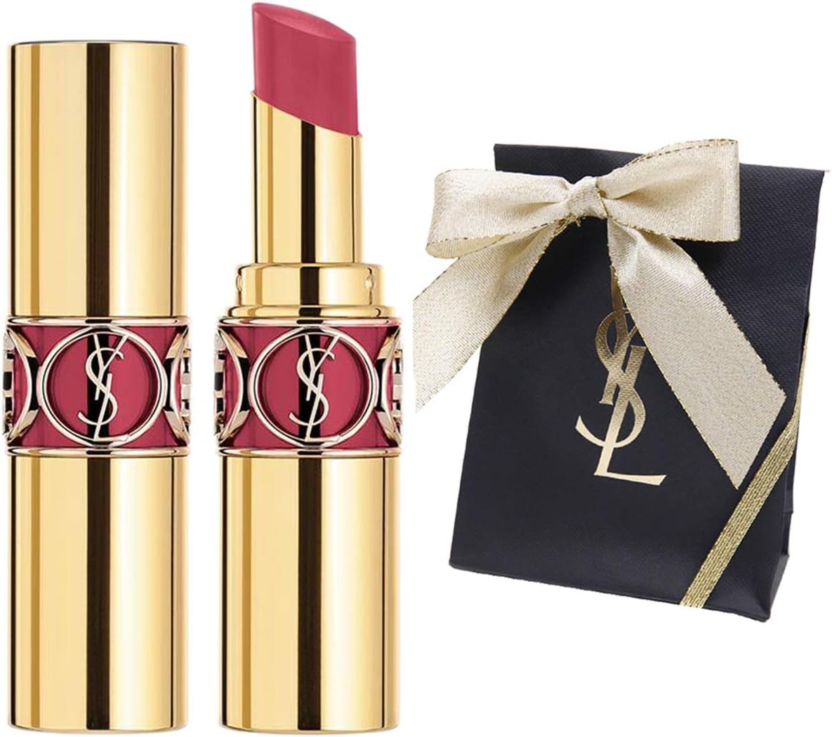 Amazon ギフトラッピング済み イヴサンローラン Yves Saint Laurent Ysl リップ 口紅 ルージュ ヴォリュプテ シャイン リップスティック モーブキュイール Yves Saint Laurent 口紅 通販