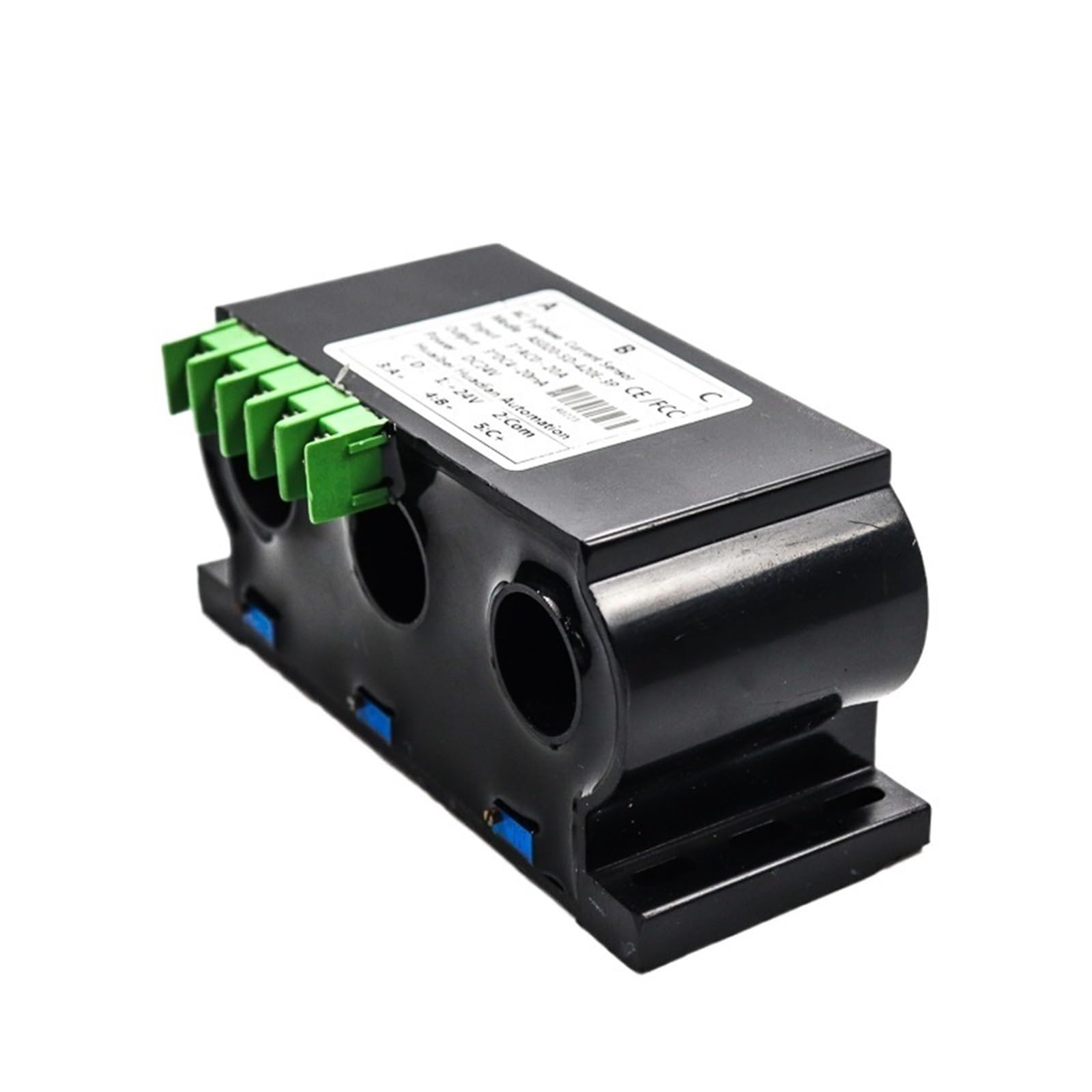 Transmisor split core trifásico para monitoreo de corriente 4-20mA en tableros AC 7