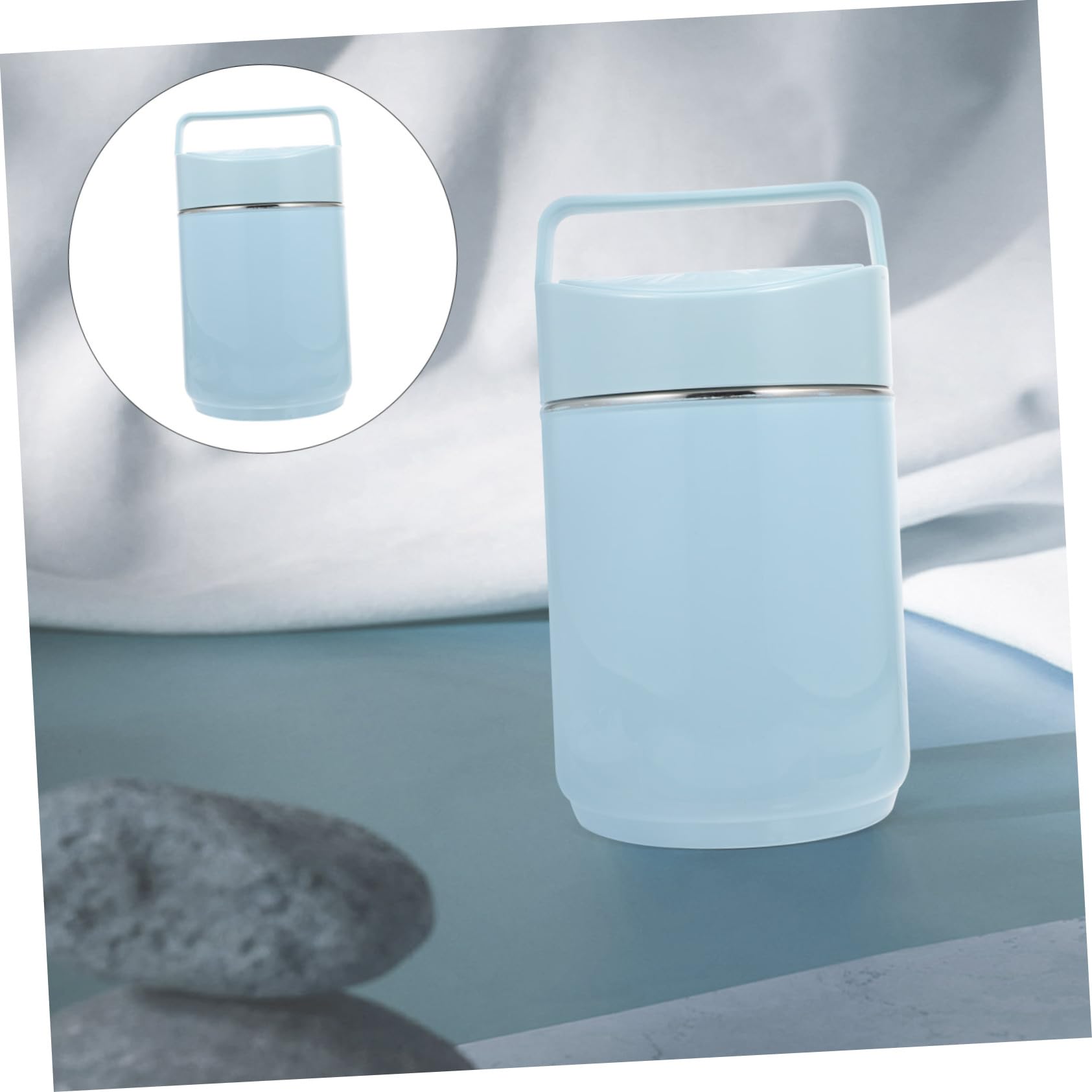 Contenitore Pranzo Termico Impilabile in Acciaio Inox 2l Blu