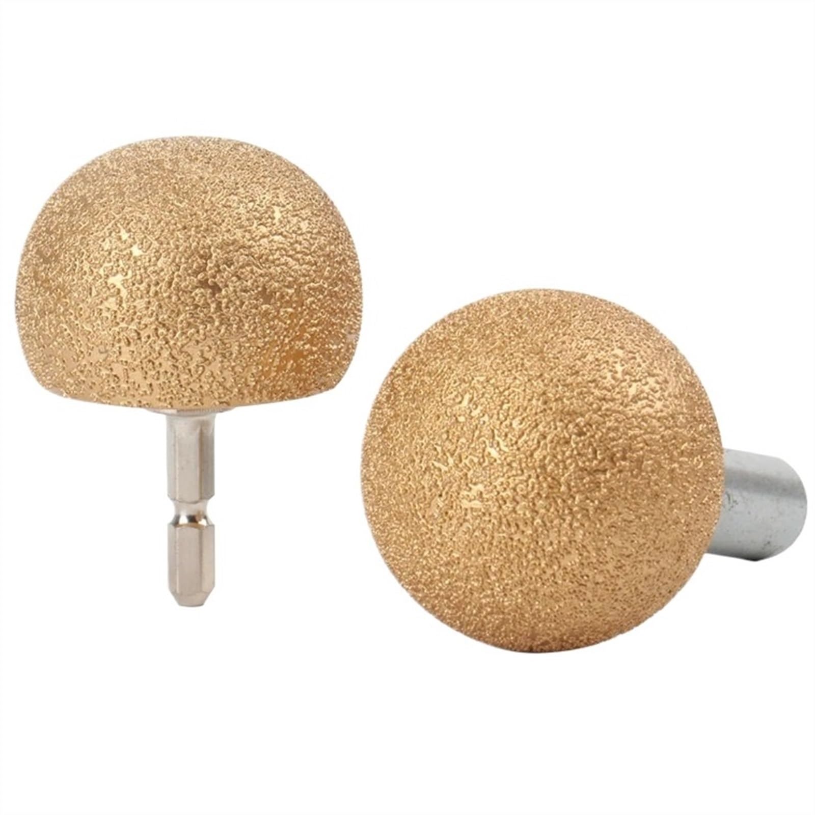 1 Szt. Lutowany Próżniowo Diamentowy Suchy Okrągły Łeb Kulisty Narzędzia Szlifierskie Do Doniczek Żwirowych Narzędzia Dla Majsterkowiczów (Size : 6.35mm adaptor)