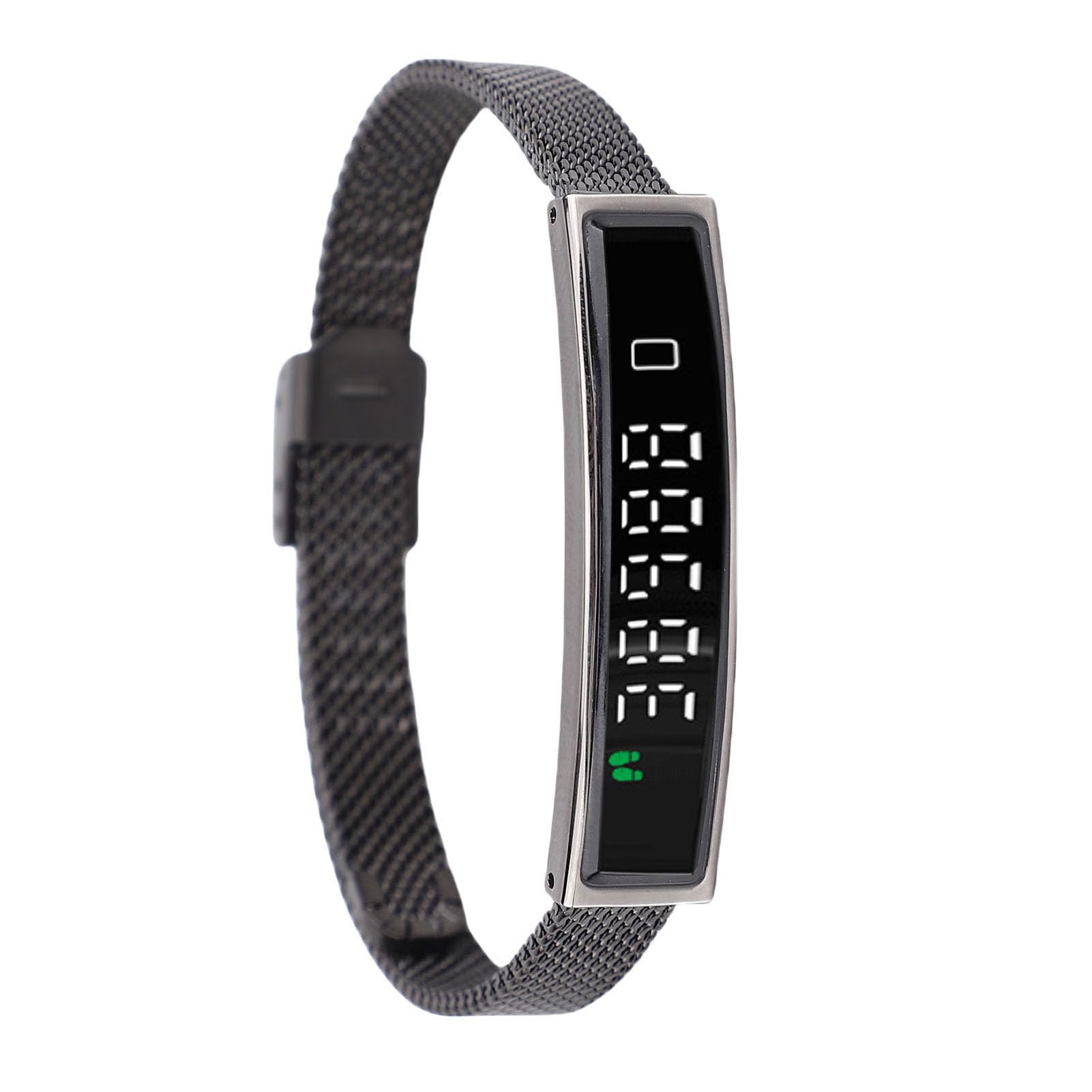 Bracciale Intelligente per Uomo Donna, Fitness Tracker con APP (BLACK) | Bluetooth 5.3, Resistente All'acqua, modalità Sportive, Fotocamera Remota, per Correre e Guidare