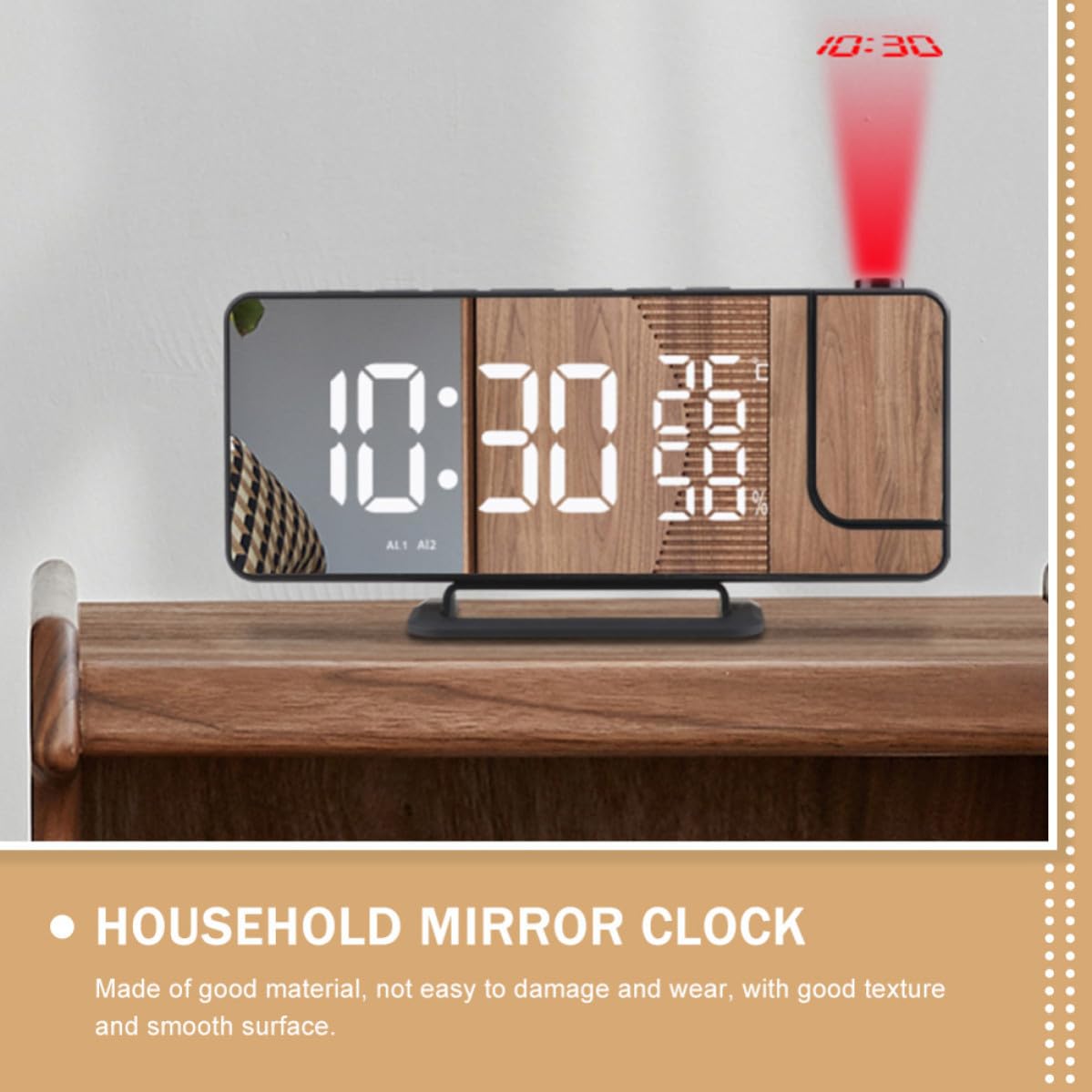 Reloj Despertador Multifunción de Proyección para Escritorio, Mesa