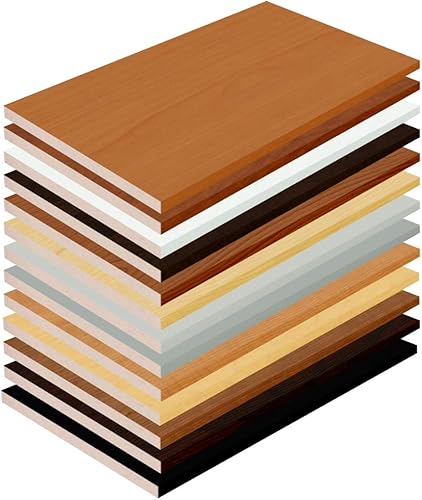 Estantería de melamina blanca, arce, cereza, nogal - Almacenamiento de armario - 12 x 33 - Hecho a medida