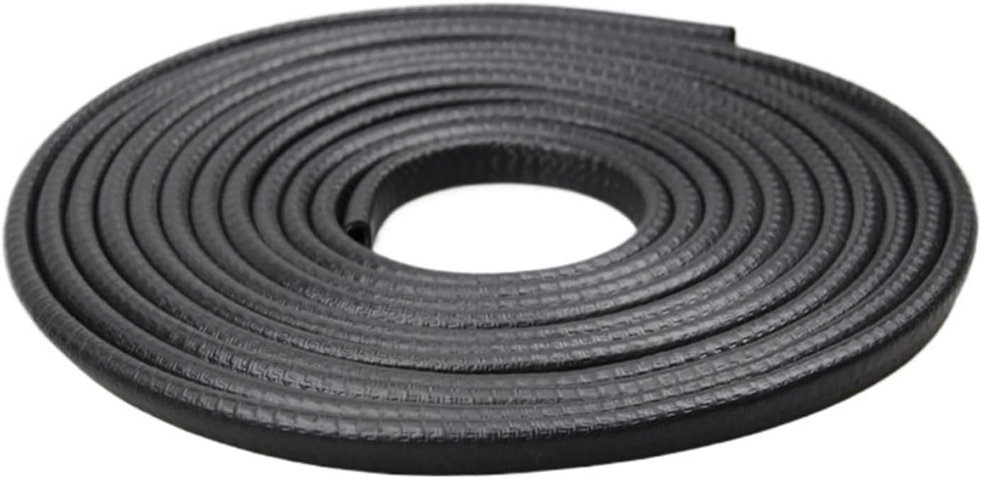 Car Door Edge Protector Universal Auto Door Guard Protective Strips Universal Automobiles Doors Trunk Hood Seal Sealant Strip(Type A Black 5m)