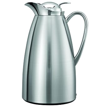 Service Ideas Classy Carafe, Vacuum Insulated, 33.8oz, Stainless Steel