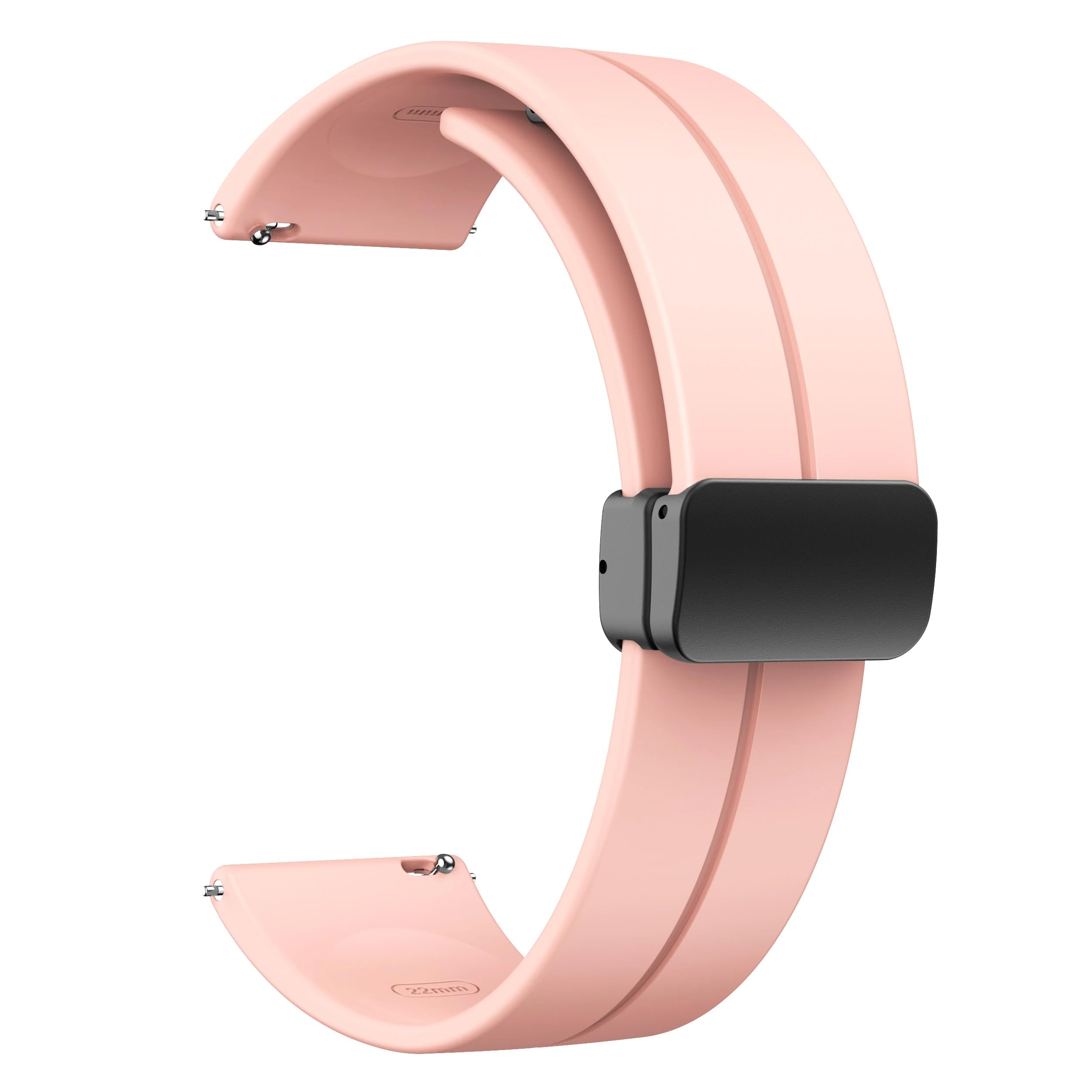 DHIMAHI 22MM Magnetic Buckle Soft Silicone Sport Strap Band For Color fit ultra Smart Watch For Men Women (Pink) (B0CTTMLZRZ) Amazon Price History, Amazon Price Tracker