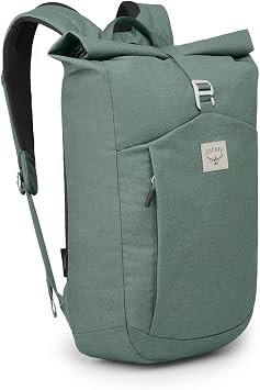 Osprey Arcane Roll Top Commuter Backpack, Pine Leaf Green