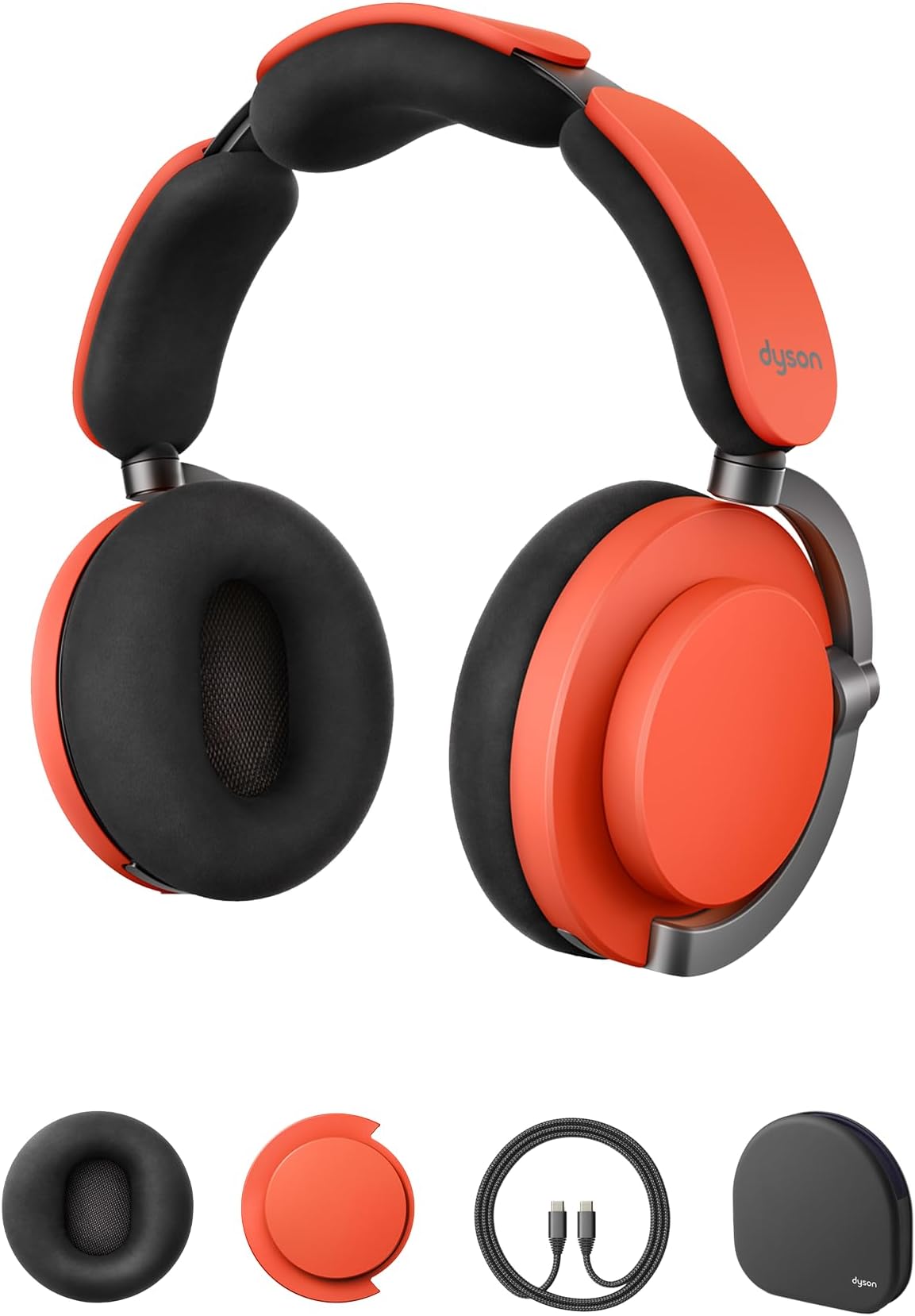 OnTrac WP02 Wireless Bluetooth Noise-Cancelling Headphones (Ceramic Cinnabar)