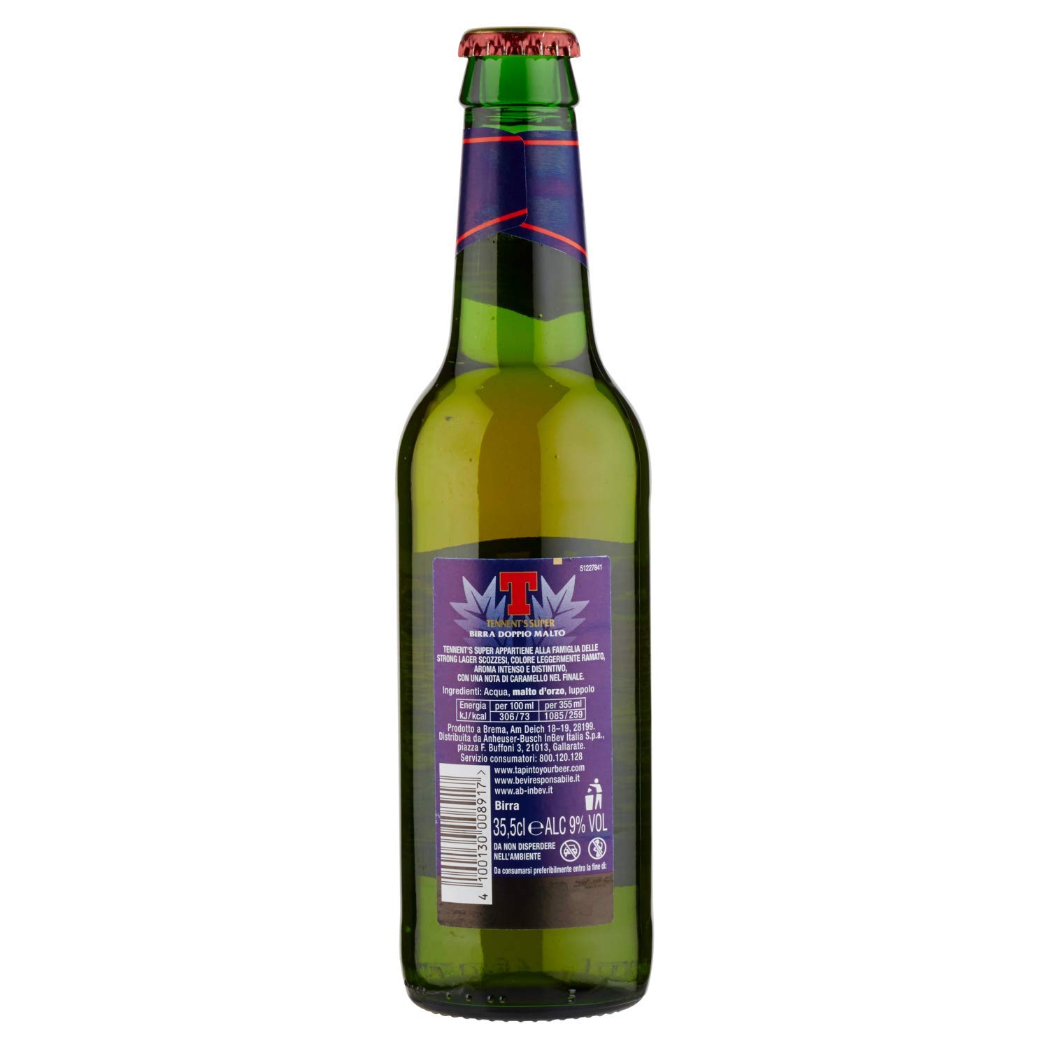 Tennent’s Super Birra, Bottiglia - Pacco da 24 x 355 ml