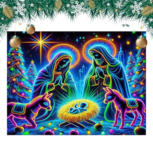 Photographie de Noël fond de crèche et tapisserie murale pour photographes