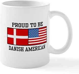 CafePress Proud Danish American Mug 11 oz (325 ml) Ceramic Coffee Mug