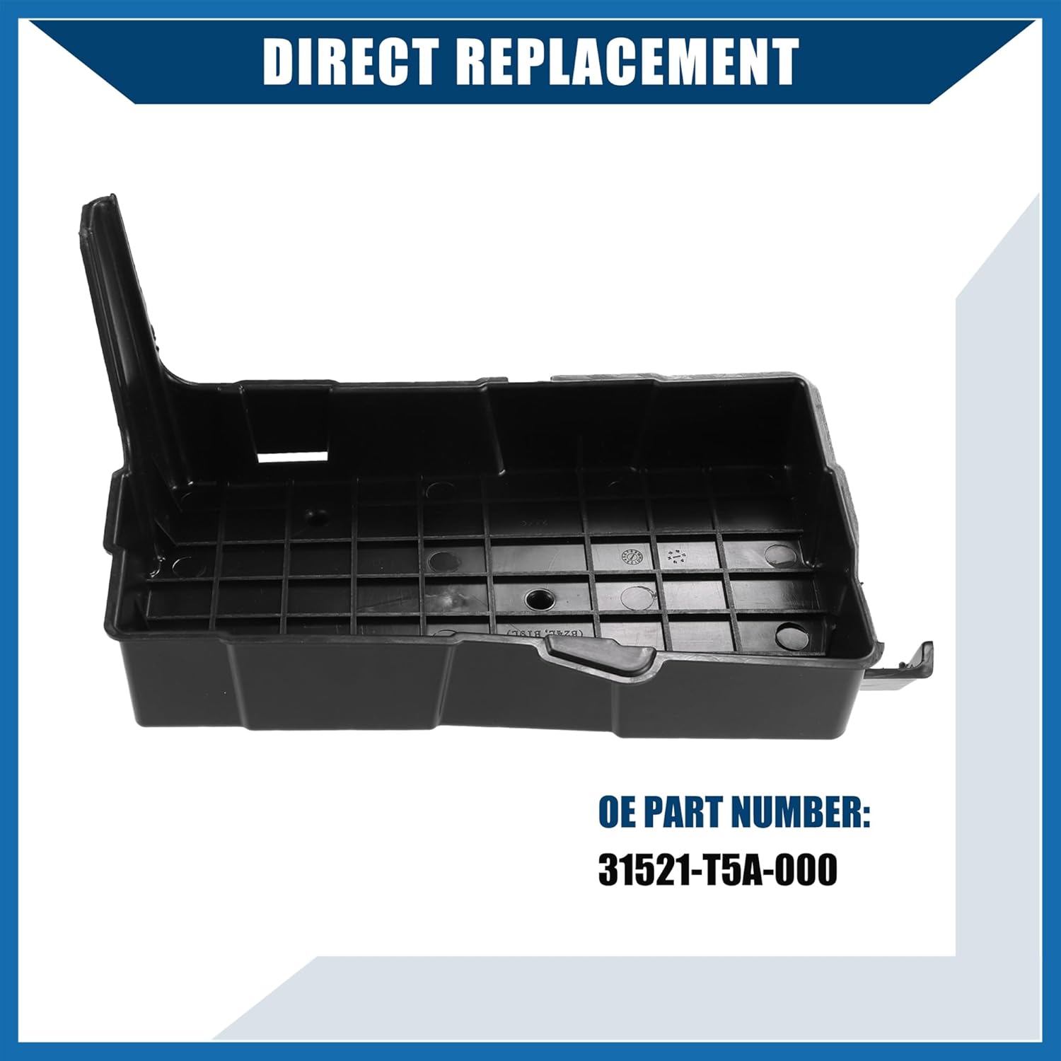 No.31521-T5A-000 / Battery Box for Honda Fit 2015-2017 for Honda HR-V 2016-2020 / Battery Tray/Durable/Plastic / 1 Pc/Black Item Replacement