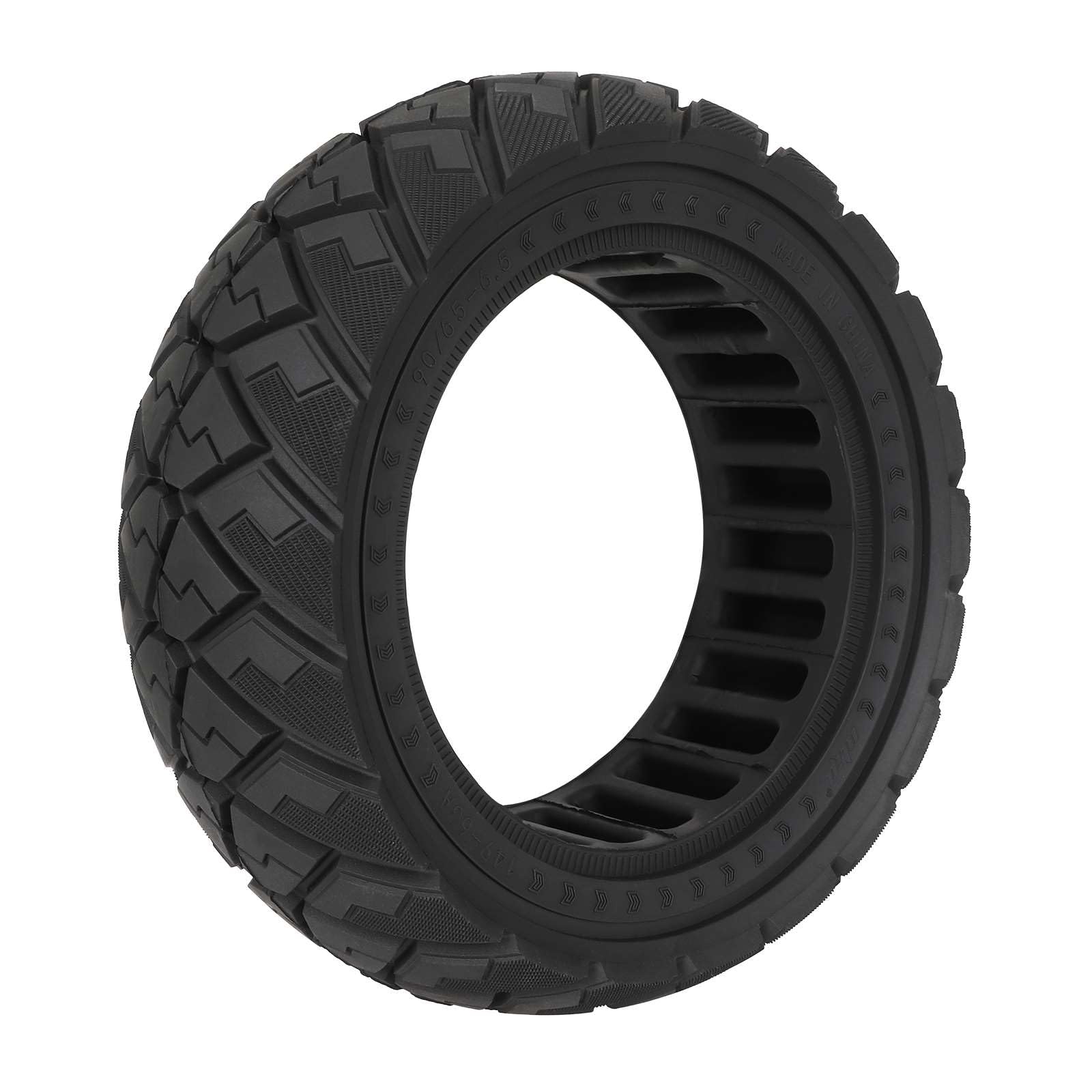 90/65-6.5 Pneumatico Pieno per Kukirin G4/Zero 11X/Dualtron Thunder/Kaabo Wolf Warrior/Macury Speedual Plus Monopattino Elettrico, 11 Pollici Pneumatico Anti-Foratura (Nero 1 Pezzo)