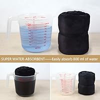 Vista 8 de SUNLAND Toallas de microfibra para el cabello, toalla de secado de cabello antiencrespamiento, súper absorbentes, de secado rápido, turbantes