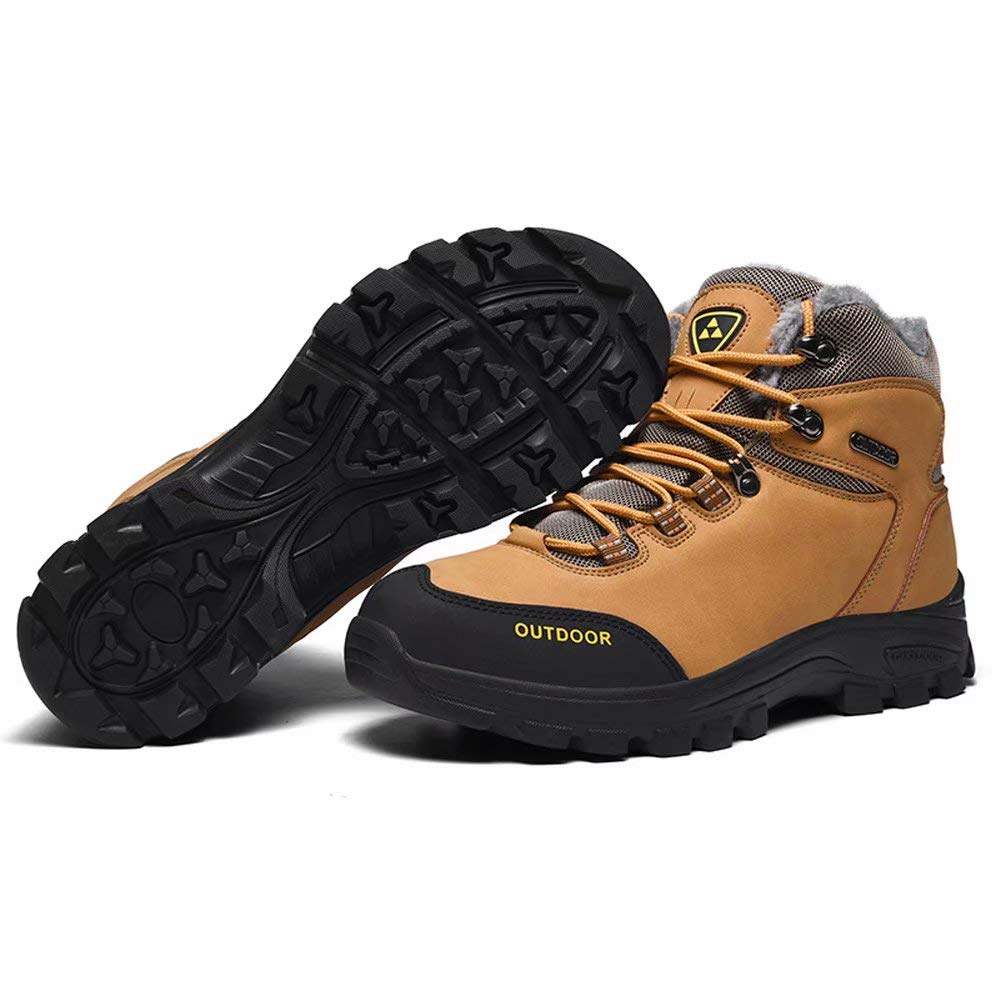 Botas De Invierno Hombre Botas De Nieve Impermeables Botas De Senderismo Cálidas Botas De Trekking Antideslizantes