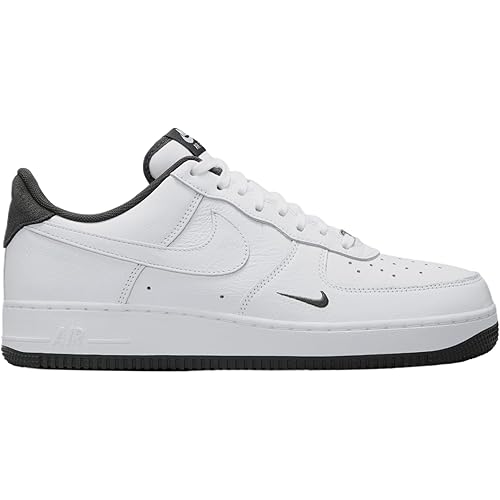 Nike Air Force 1 '07 LV8 Mens Basketball Shoes (White/Anthracite) (HM9483-101, Black/White)