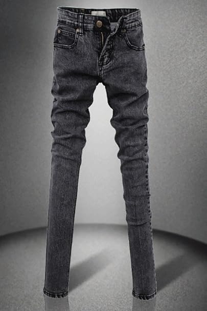 Amazon Co Jp 定番 スキニー メンズ デニム 夏 ケミカルウォッシュ ブラック グレー グレー 33 服 ファッション小物