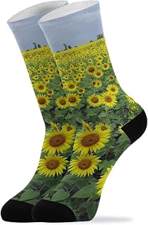 351 Women Mens Socks Sunflower Ladies Socks Breathable Boot Socks Comfortable Athletic Socks Sport Sock, For Outdoor, Trekking, Casual Wear