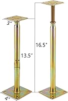 Vista 2 de Gato de soporte ajustable para el piso, gatos de vigueta de poste de piso, gato telescópico para soporte temporal, mini gato de tornillo - poste