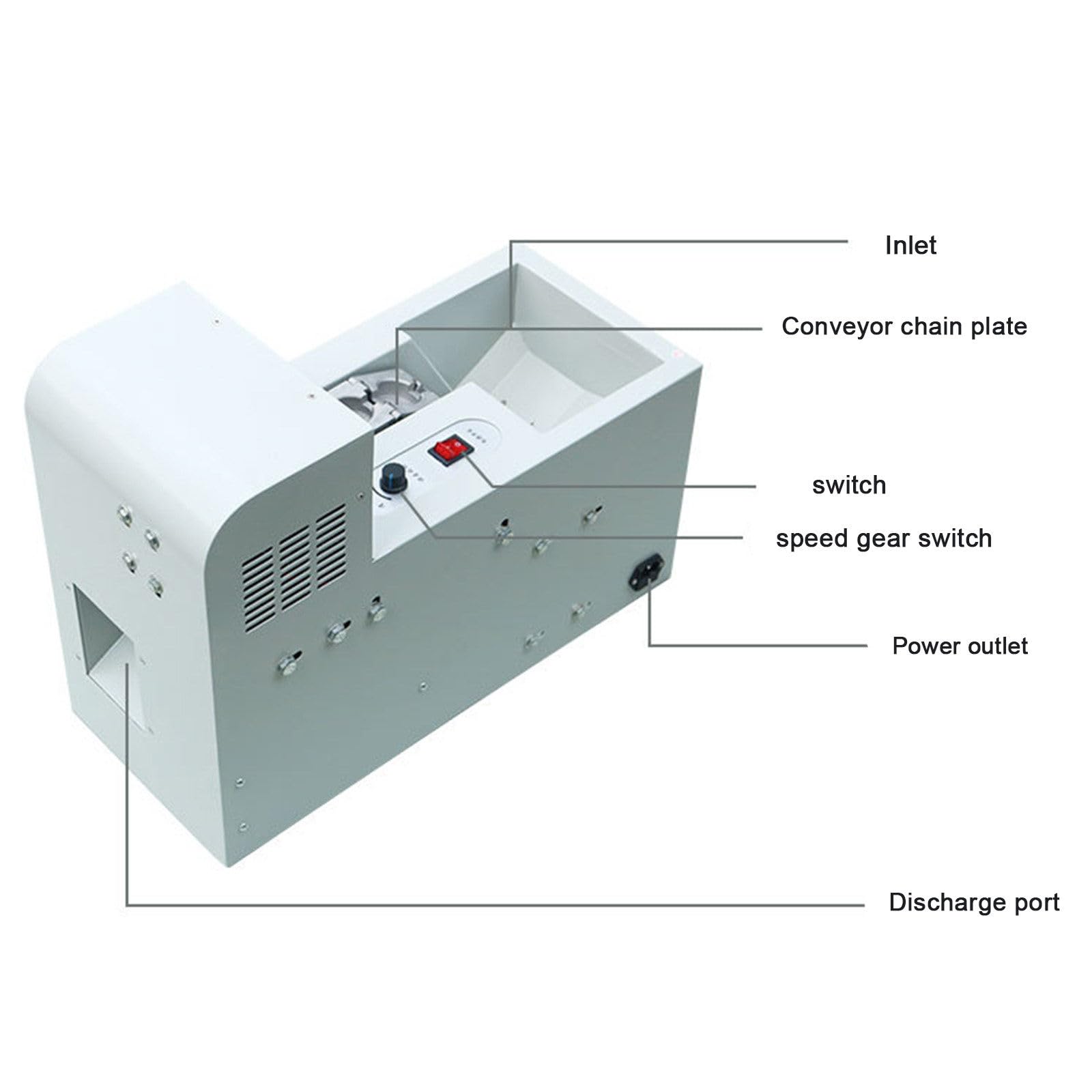 Descascaradora automática de castañas, Herramienta Comercial de Alta eficiencia para descascarar castañas, Cascanueces eléctrico fácil de Usar.