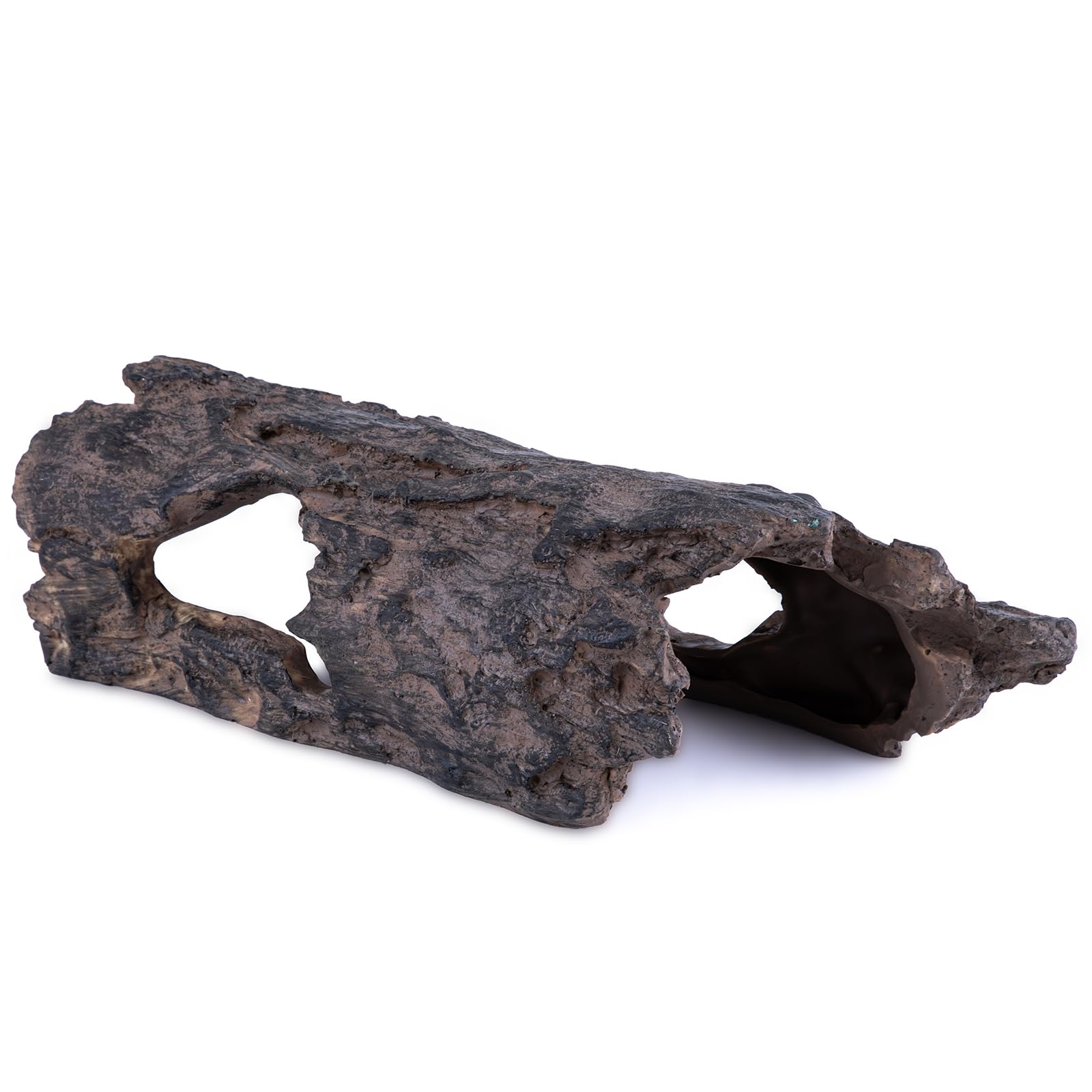 Photo 1 of ***CRACKED***
Natural Reptile Hide Basking Platform, Hideout Decor for Aquarium, Fish Tank, Bearded Dragon, Gecko, Shrimp, Betta (Faux Wood Tree Cave, Large)