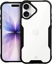 Gshield Capa Case Capinha Dual Shock Sense Preta Acabamento Premium Proteção Contra Arranhões, Quedas e Impactos para (iPhone 17)