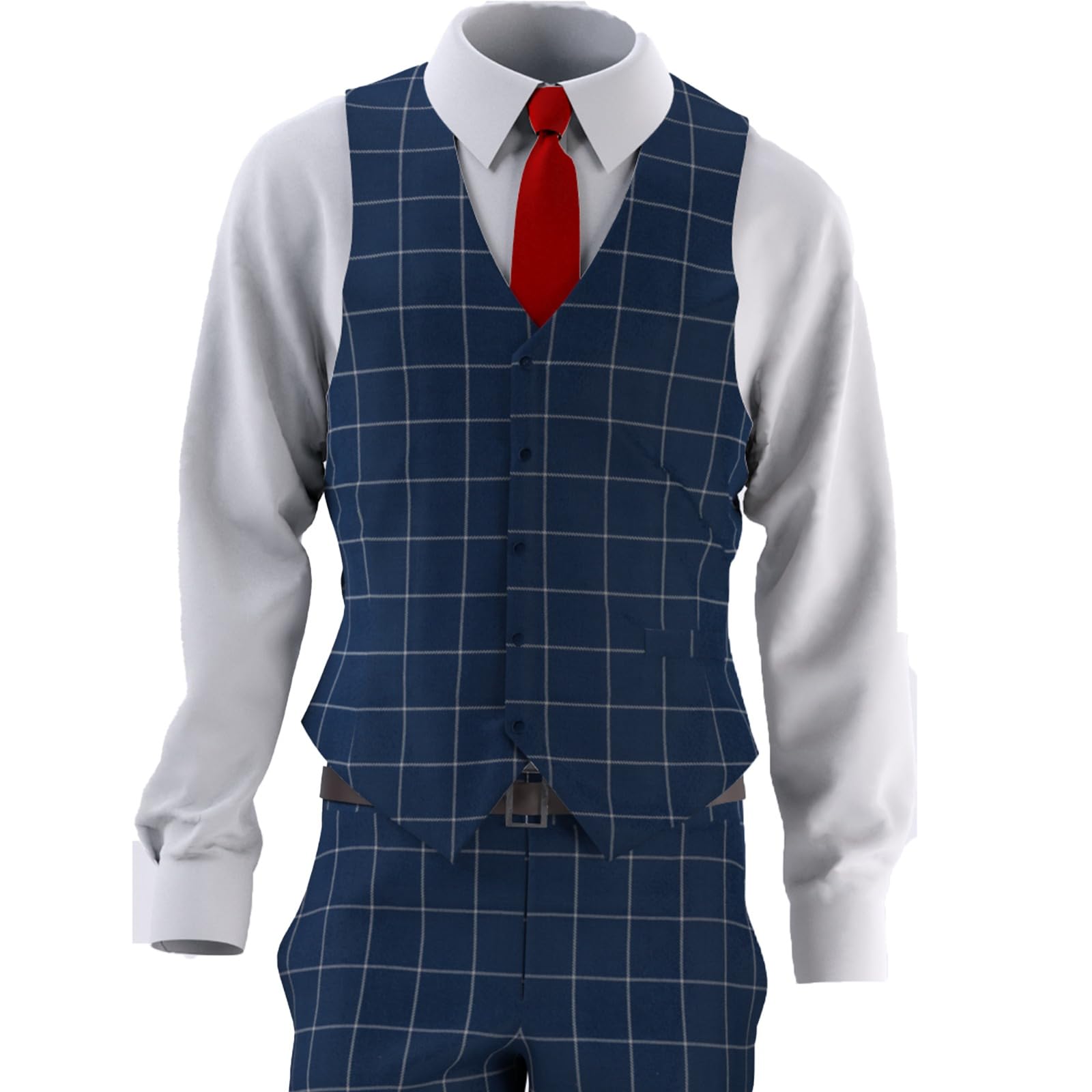 ruby fabrics linings Men's Unstitched Checkered Navy Blue Nehru/Modi Jacket Fabric For Waist Coat Jacket Cloth (1 MTR, Jacket Piece, Stylish Men's Wear - Office or Party) Mens Fashion-picture-25
