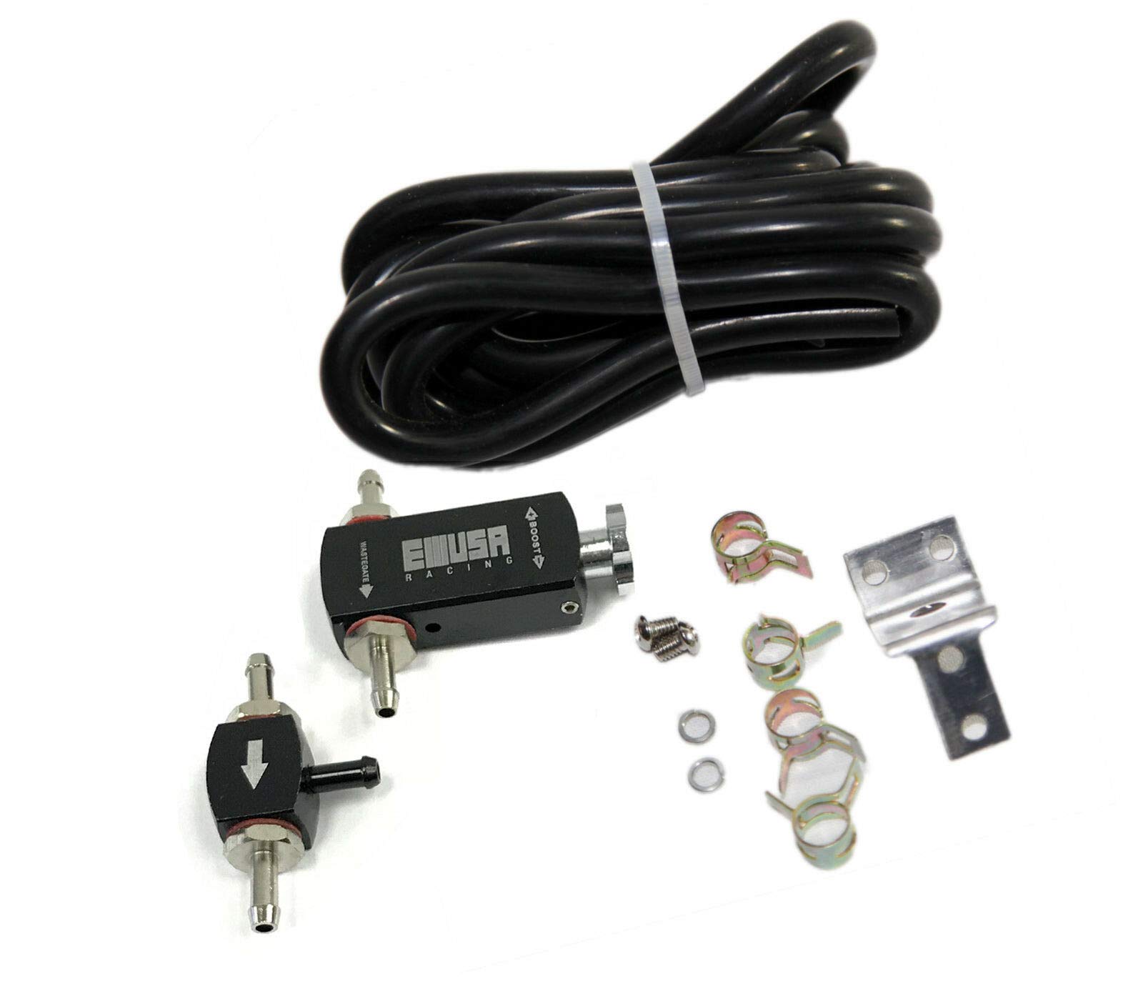 Turbo Bleed Valve Kit - Bilateral Turbo Tee Bleed Valve For Universal Cars  - Aluminum Adjustable Performance Upgrade Manual Boost Controller, image size:1600x1373