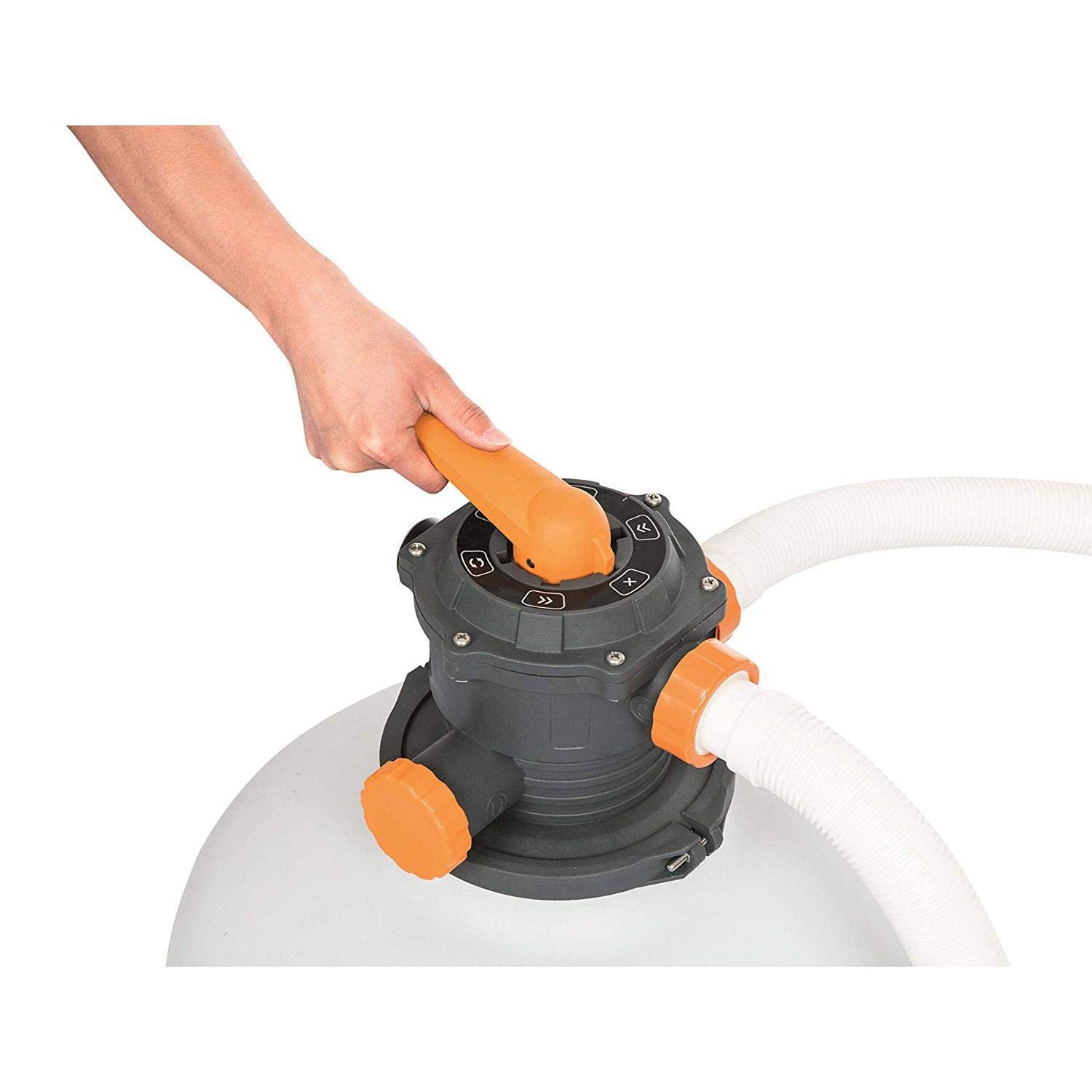 Bestway Flowclear™ - Filtro de arena con temporizador, 11,355 l/h, plástico, color gris