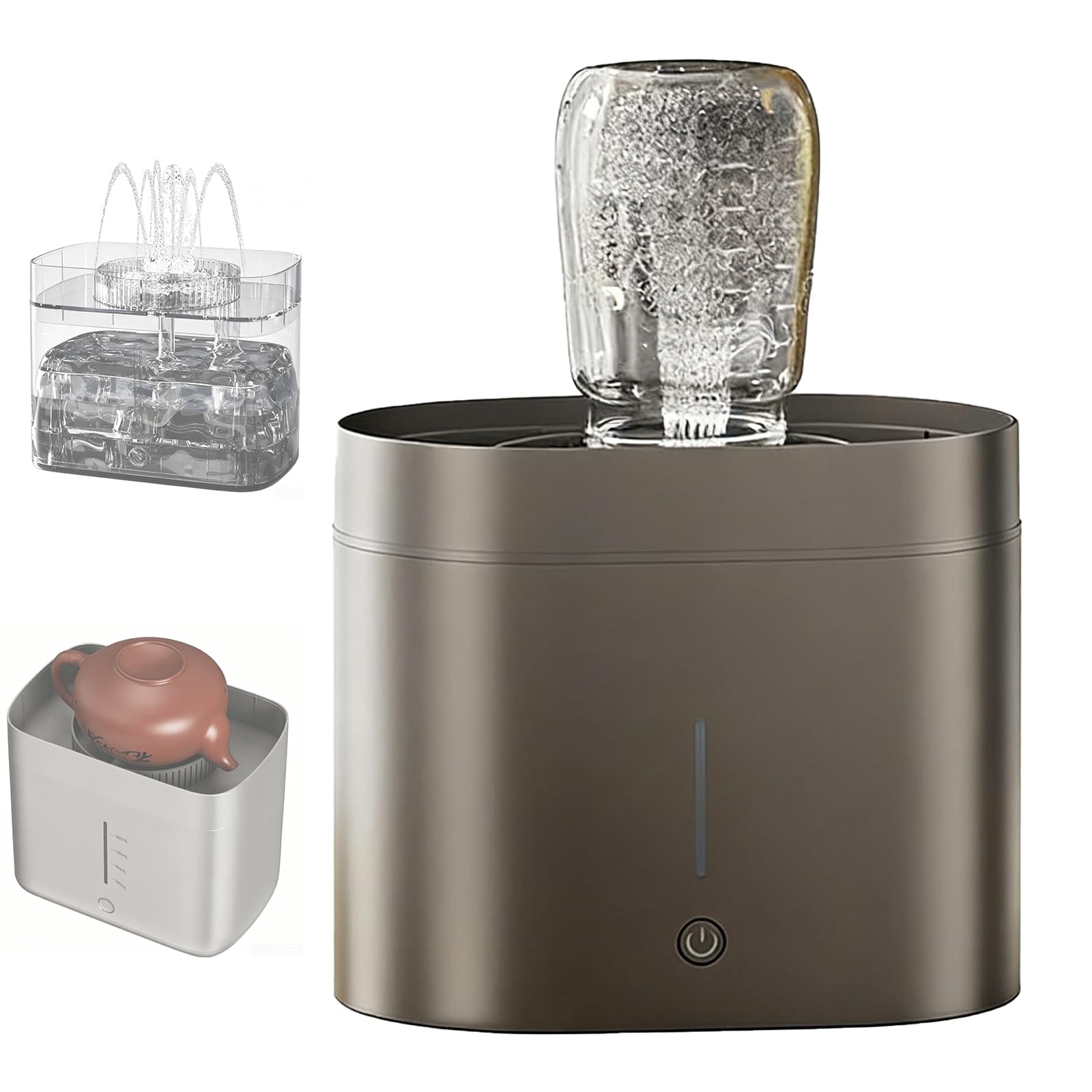 Rince-verres électrique Et Lave-tasses à Thé, Nettoyeur Automatique De Tasses De Comptoir Avec Réservoir D'eau De 1,6 L, Nettoyeur à Jet Haute Pression Pour Mugs, Tasses à Café, Verres à Vin Et